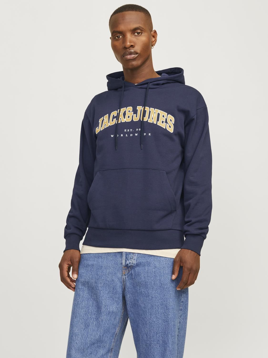 Vêtements Jack & Jones Jjecaleb Varsity Sweat Hood Noos pour  Accessoires