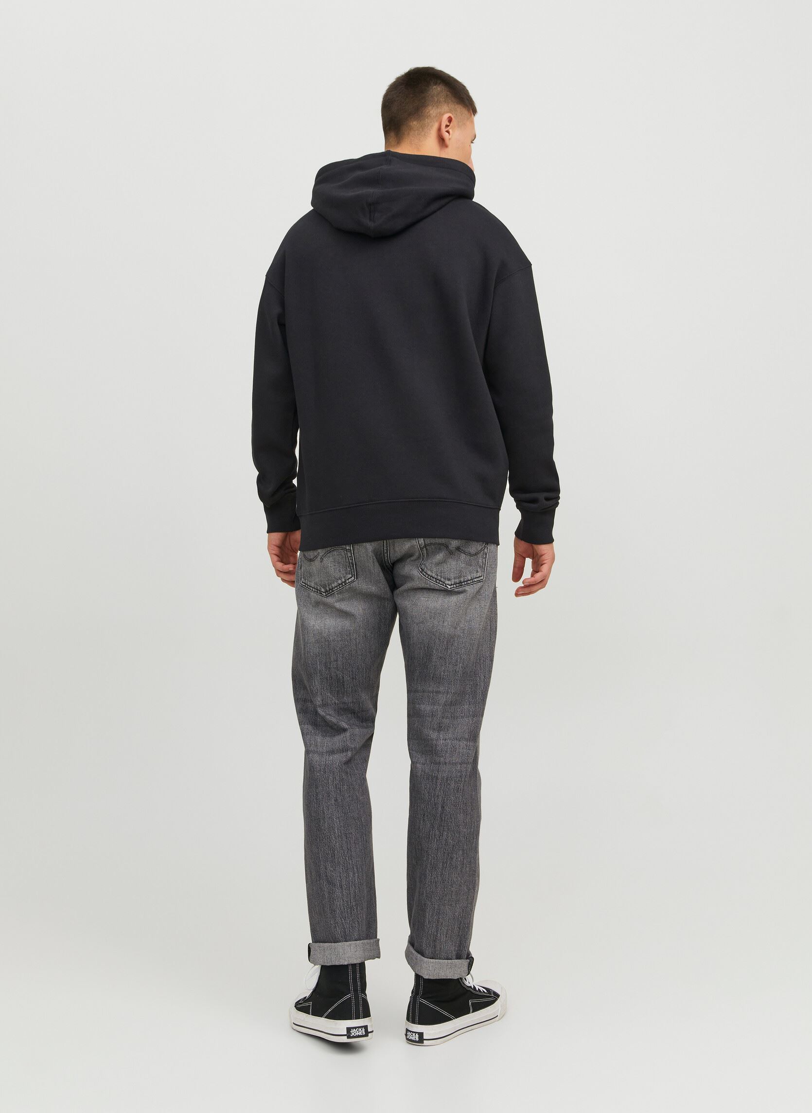 Sweats à capuche Jjester Jj Sweat Hood Noos homme noir Jack & Jones Sweats à capuche Jjester Jj Sweat Hood Noos homme noir BLACK