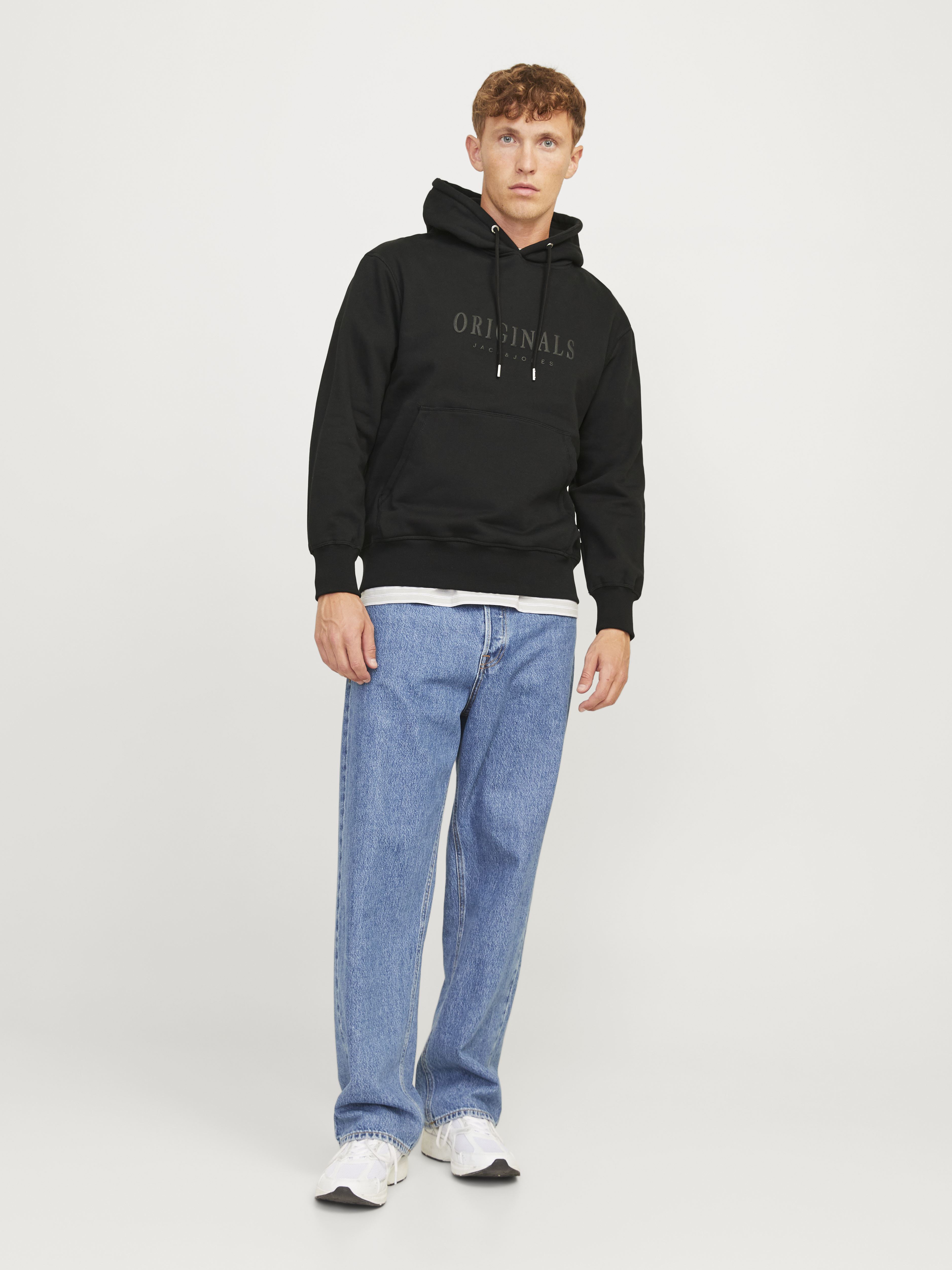 Sweatshirts Jofrederiksberg Sweat Hood Sn herren schwarz Jack & Jones Sweatshirts Jofrederiksberg Sweat Hood Sn herren schwarz BLACK