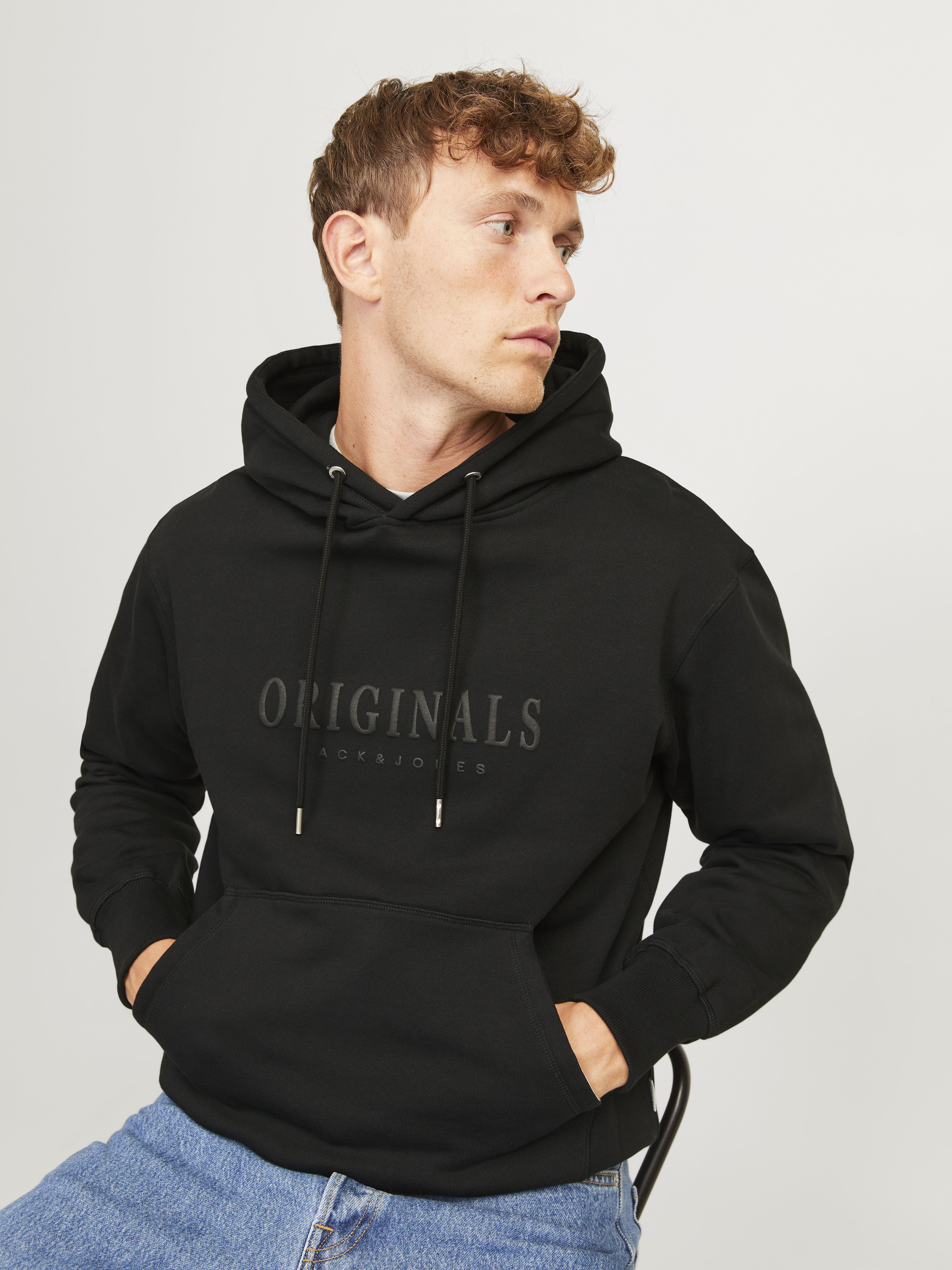 Sweatshirts Jofrederiksberg Sweat Hood Sn herren schwarz Jack & Jones Sweatshirts Jofrederiksberg Sweat Hood Sn herren schwarz BLACK
