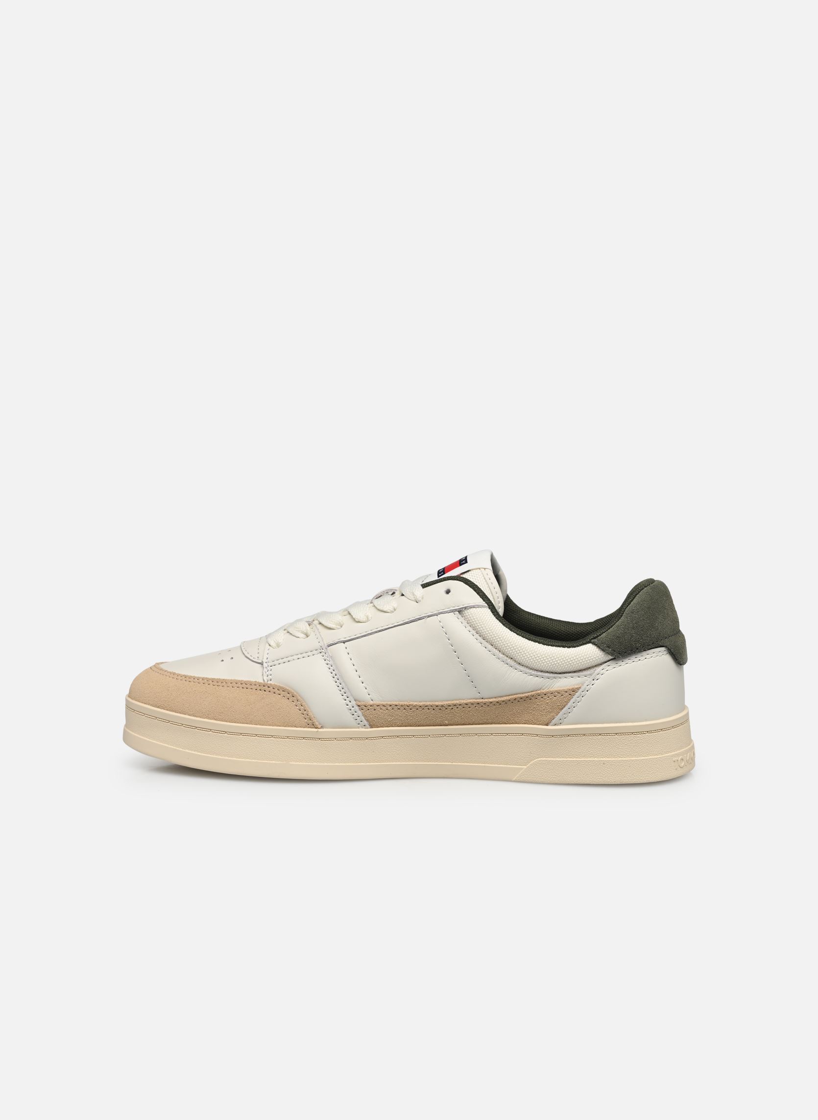Baskets THE GREENWICH MIX MEDIA homme blanc Tommy Jeans Baskets THE GREENWICH MIX MEDIA homme blanc IVORY