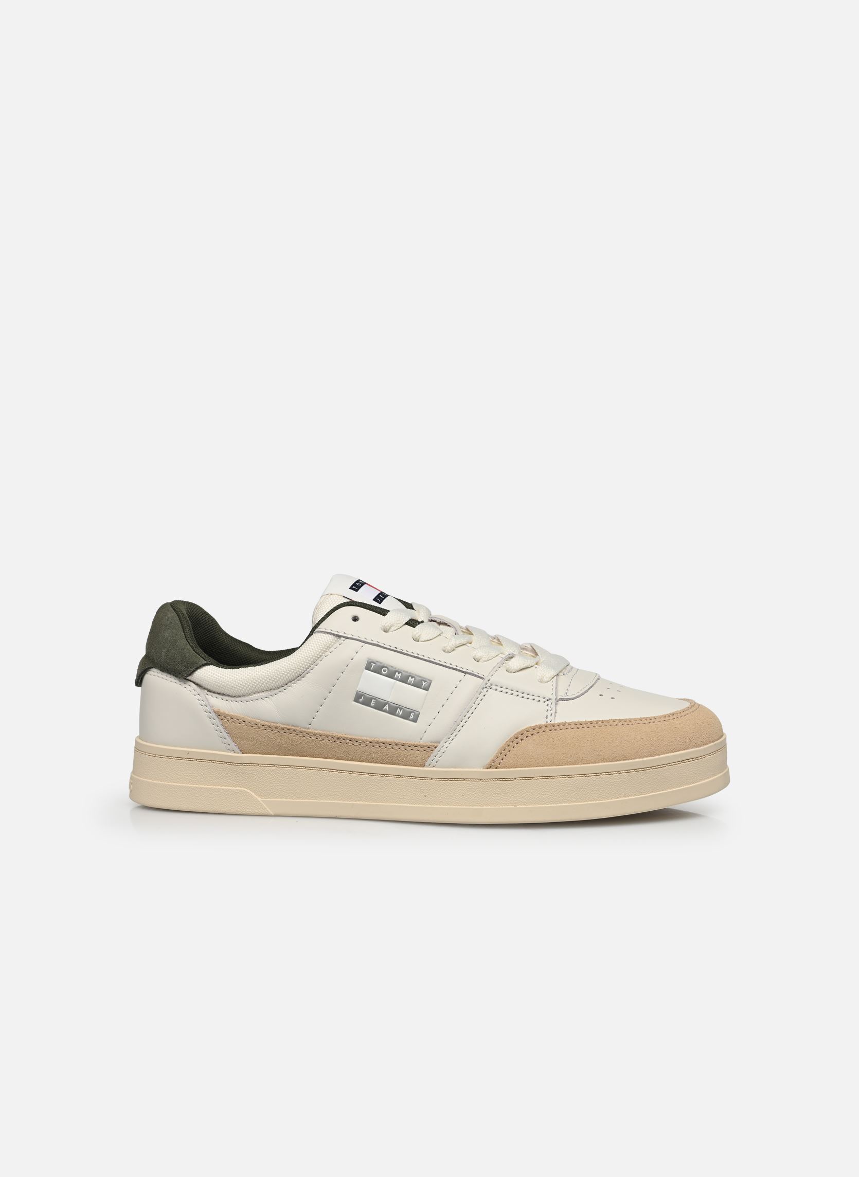 Baskets THE GREENWICH MIX MEDIA homme blanc Tommy Jeans Baskets THE GREENWICH MIX MEDIA homme blanc IVORY