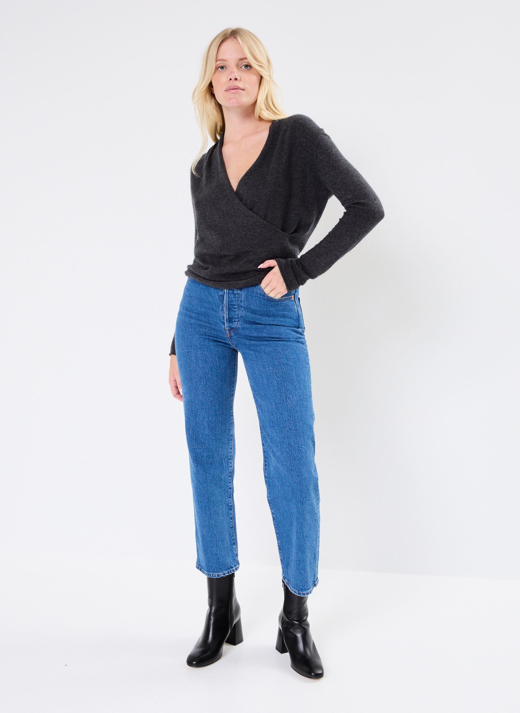 Pulls Ciana femme gris ARTLOVE Pulls Ciana femme gris D-Gray