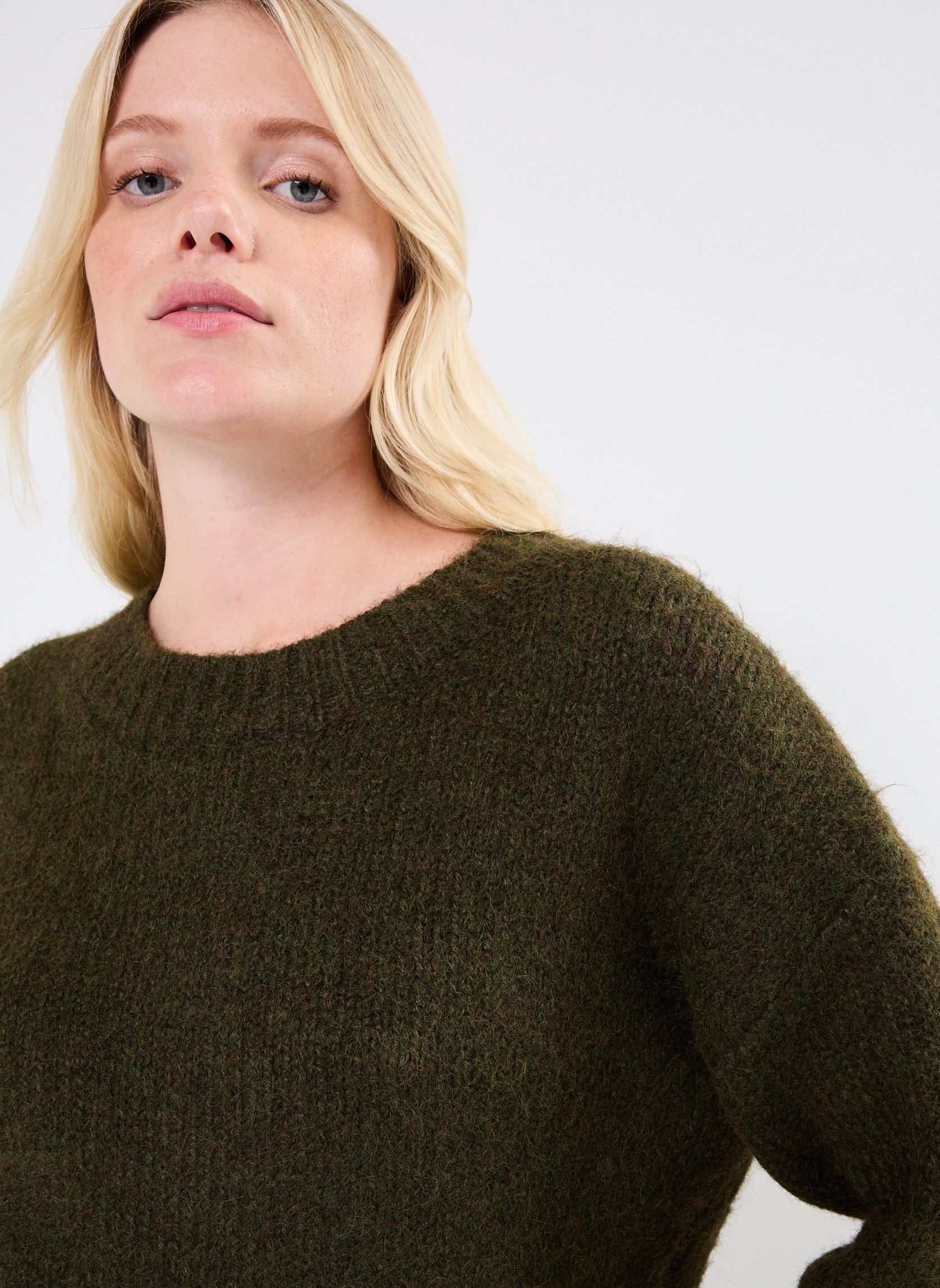 Pulls Dalia femme vert ARTLOVE Pulls Dalia femme vert khaki