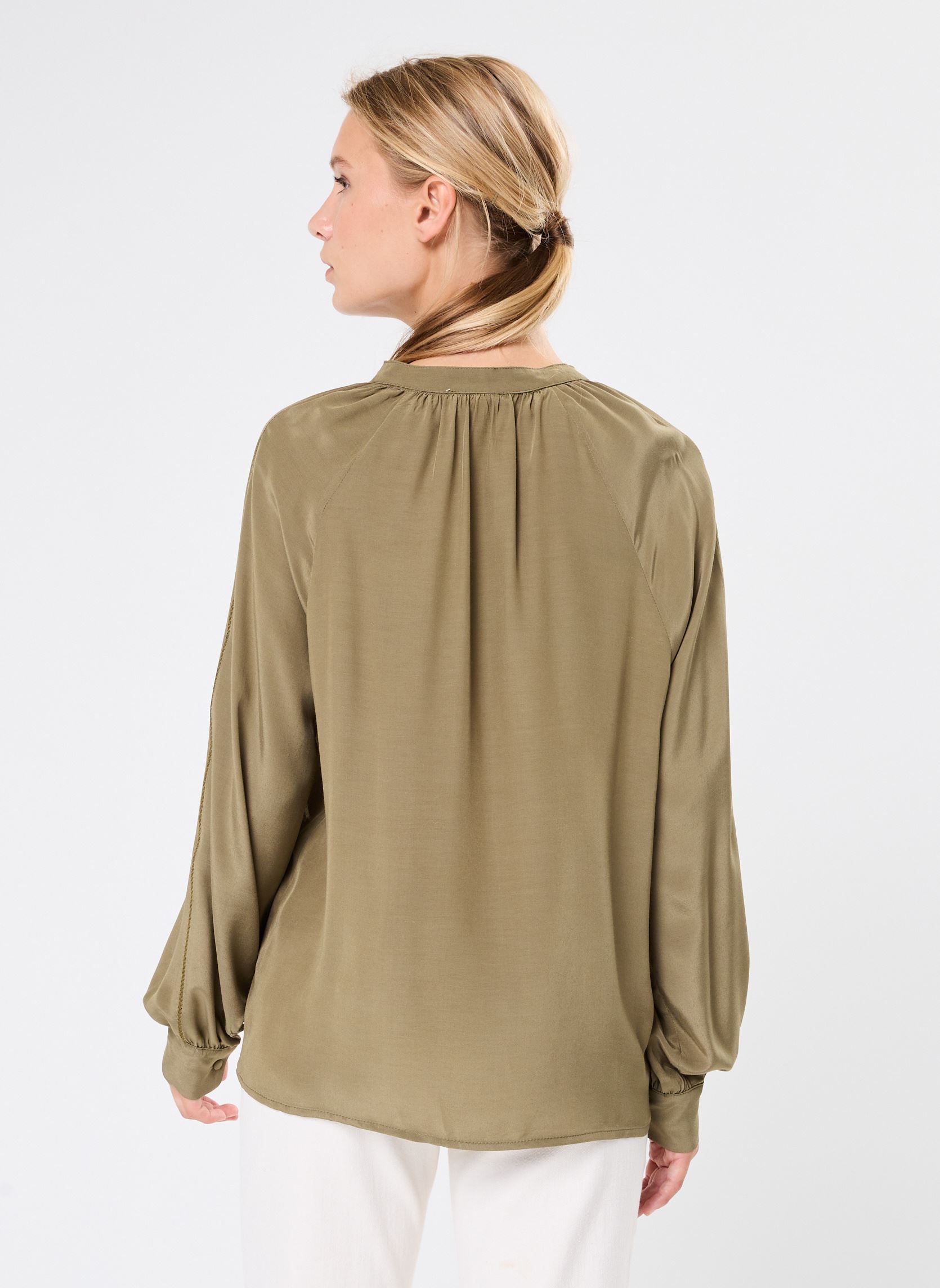 Blouses manches longues Engie femme vert ARTLOVE Blouses manches longues Engie femme vert KHAKI