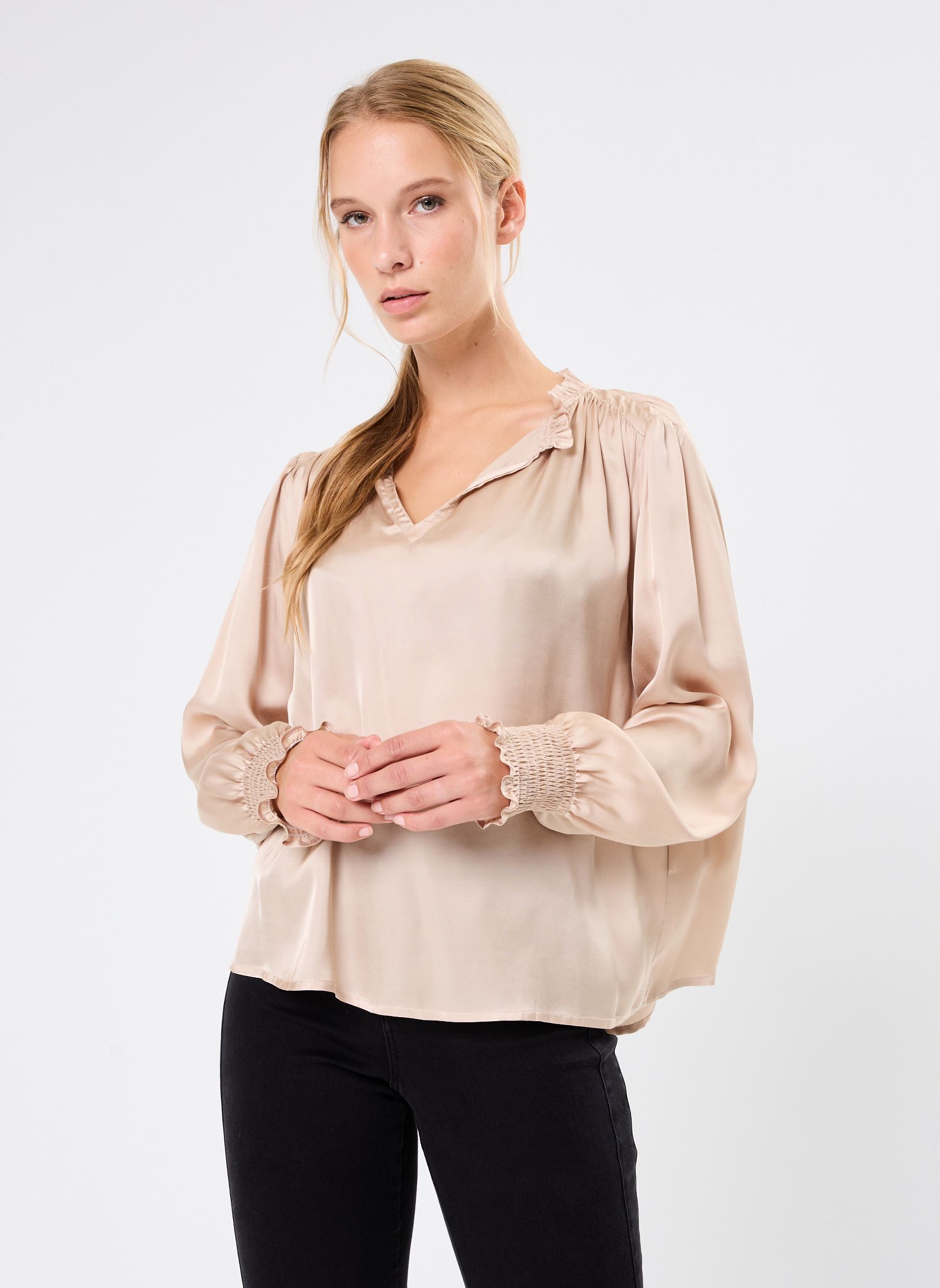 Blusen Eya damen beige ARTLOVE Blusen Eya damen beige Beige
