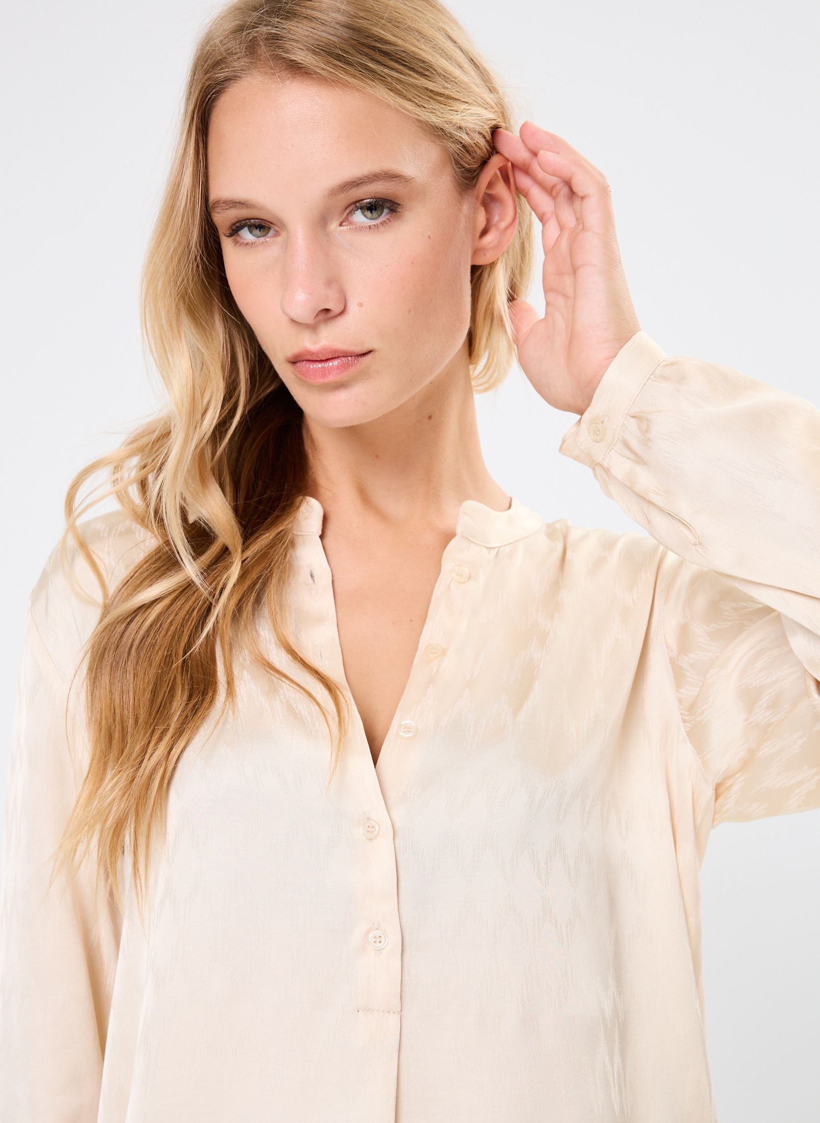 Blusas de manga larga Fionna mujer beige ARTLOVE Blusas de manga larga Fionna mujer beige Beige
