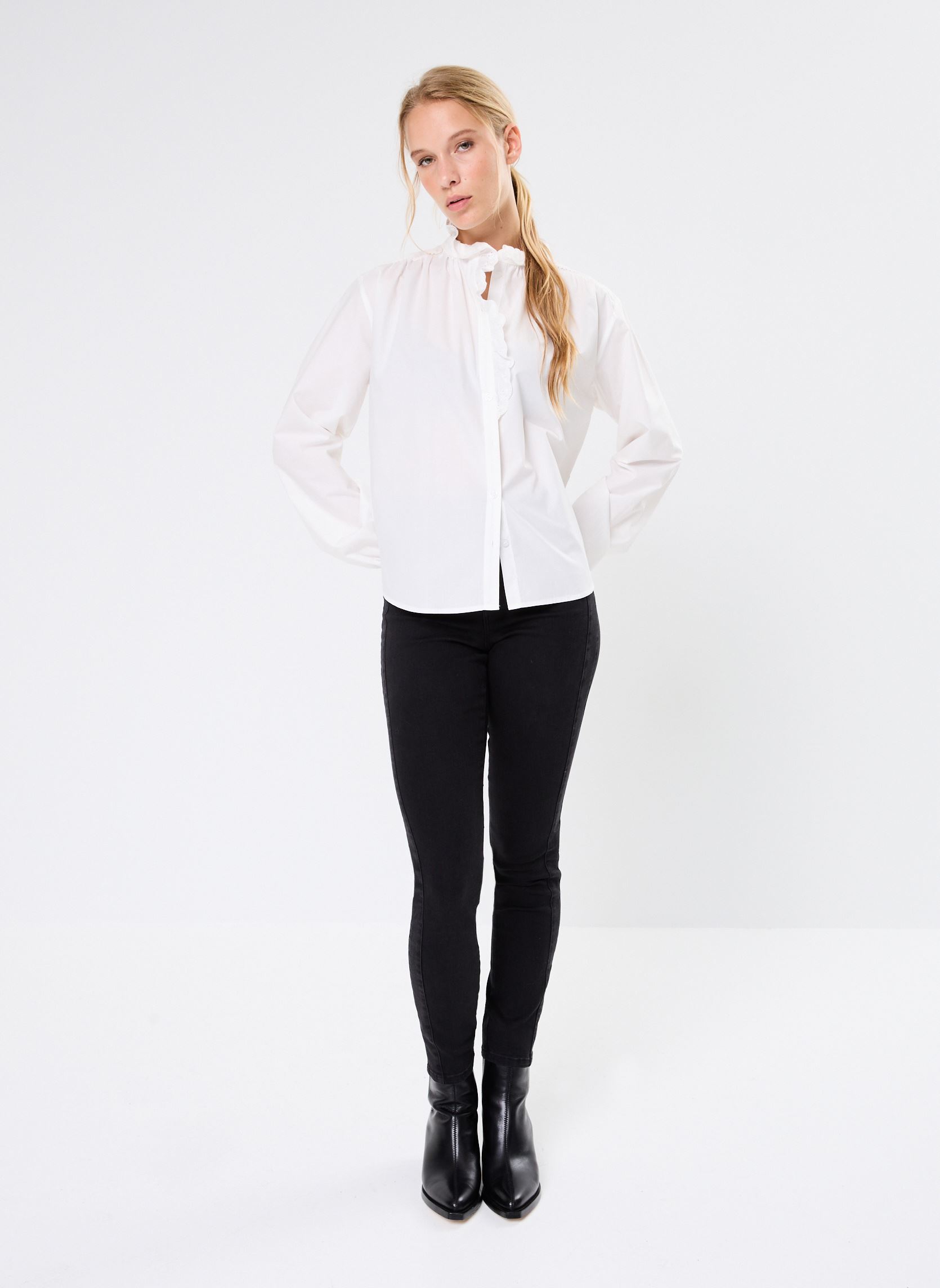 Chemises manches longues Anouk 74514 femme blanc ARTLOVE Chemises manches longues Anouk 74514 femme blanc Cream