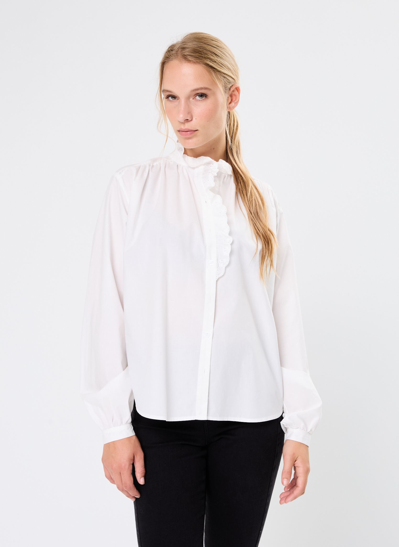 Chemises manches longues Anouk 74514 femme blanc ARTLOVE Chemises manches longues Anouk 74514 femme blanc Cream