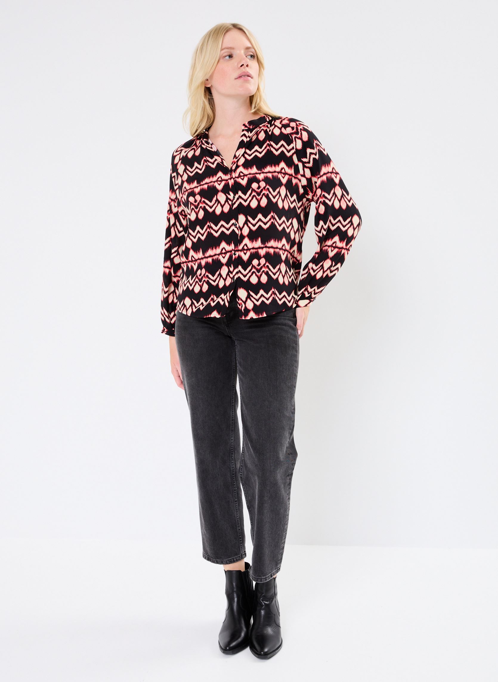 Langarm-Hemden Laurelenn damen schwarz ARTLOVE Langarm-Hemden Laurelenn damen schwarz Black