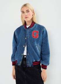 Blousons Denim Varsity Jacket femme bleu GANT Blousons Denim Varsity Jacket femme bleu INDIGO DELAVE FORT