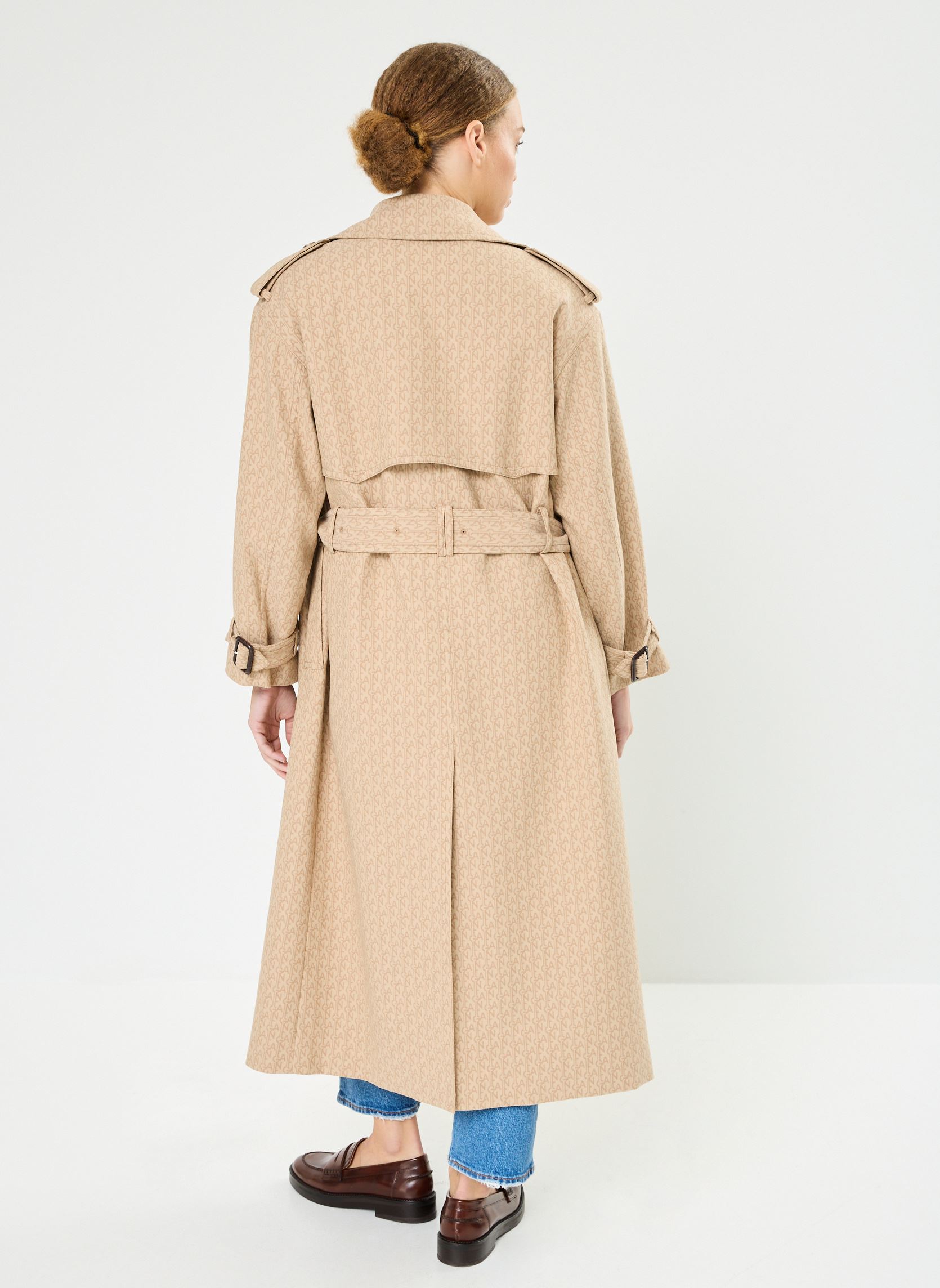 Trench - Impermeabile Monogram Jacquard Trench Coat donna beige GANT Trench - Impermeabile Monogram Jacquard Trench Coat donna beige KHAKI FONCE