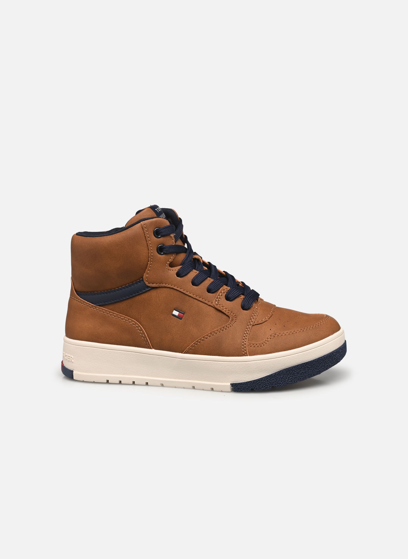 Knöchelhohe Sneaker Mid cutlace-up sneaker A jungen braun Tommy Hilfiger Knöchelhohe Sneaker Mid cutlace-up sneaker A jungen braun Tobacco