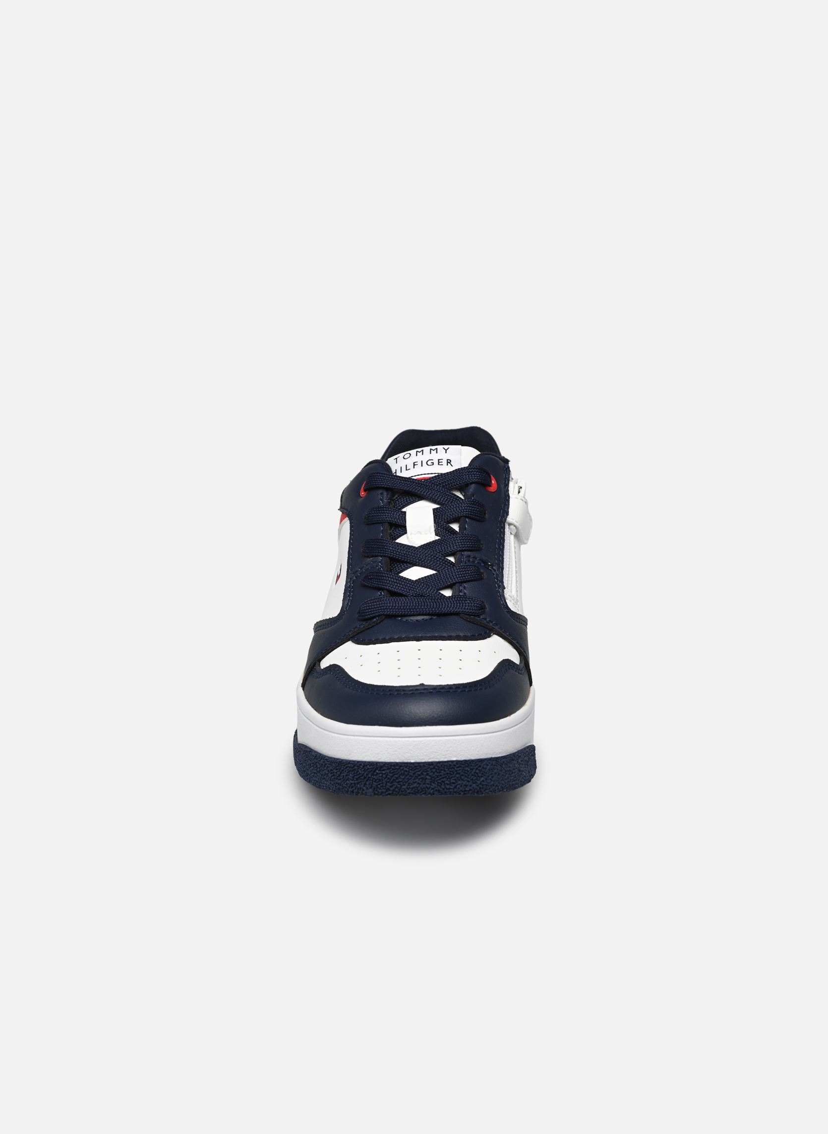 Niedrige Sneaker Low cut lace-up sneaker A jungen blau Tommy Hilfiger Niedrige Sneaker Low cut lace-up sneaker A jungen blau Blue/white