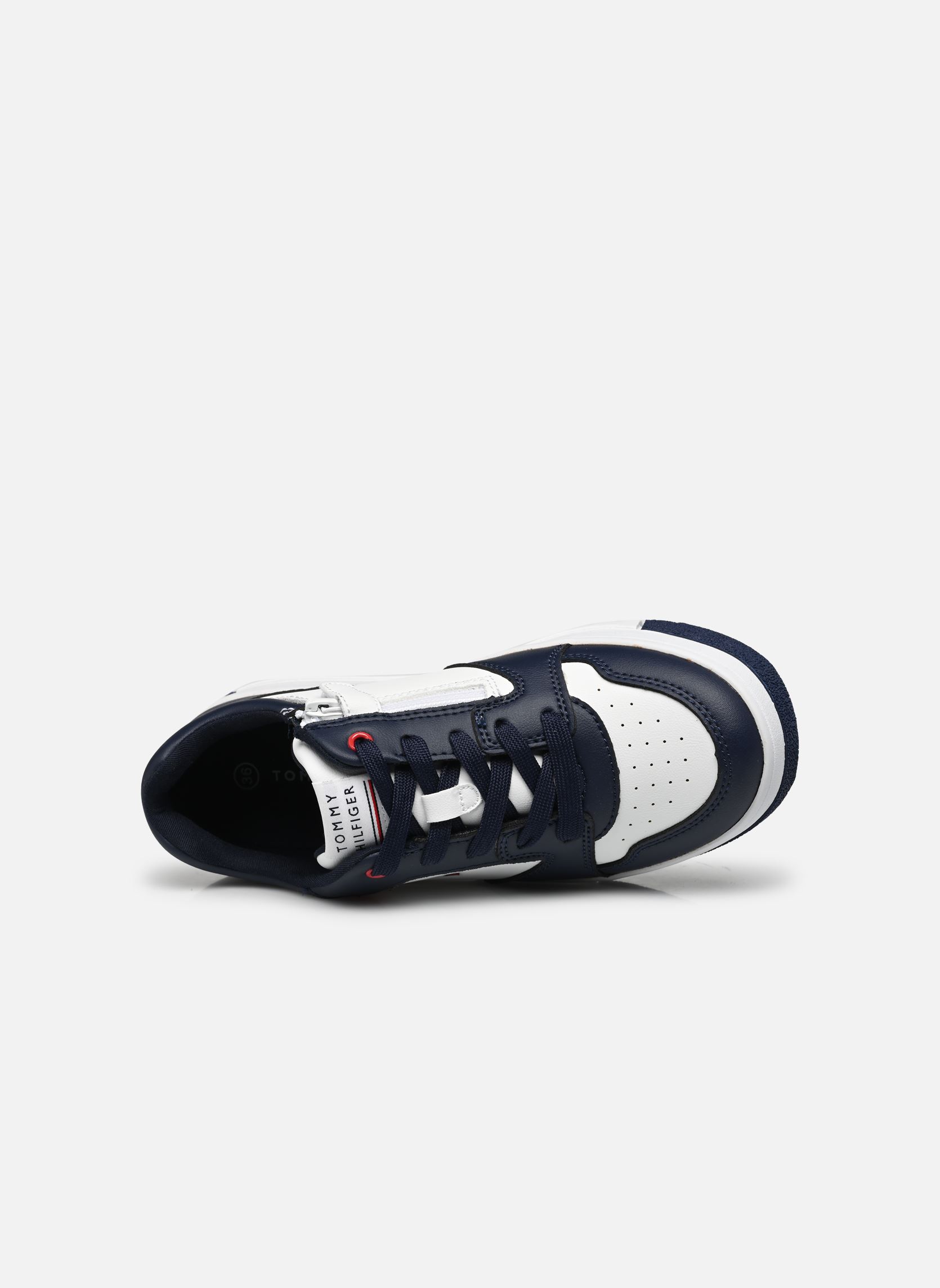 Niedrige Sneaker Low cut lace-up sneaker A jungen blau Tommy Hilfiger Niedrige Sneaker Low cut lace-up sneaker A jungen blau Blue/white