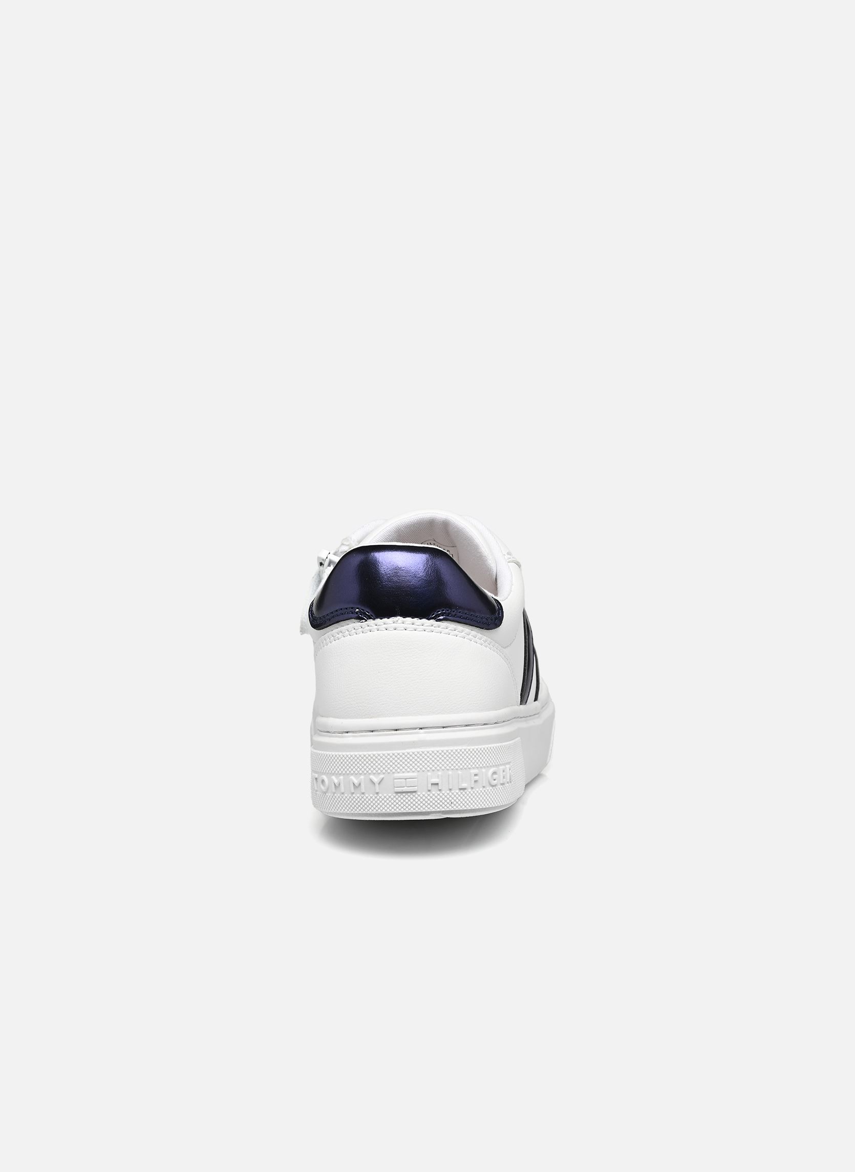 Baskets basses Flag low cut lace-up sneaker A fille blanc Tommy Hilfiger Baskets basses Flag low cut lace-up sneaker A fille blanc White