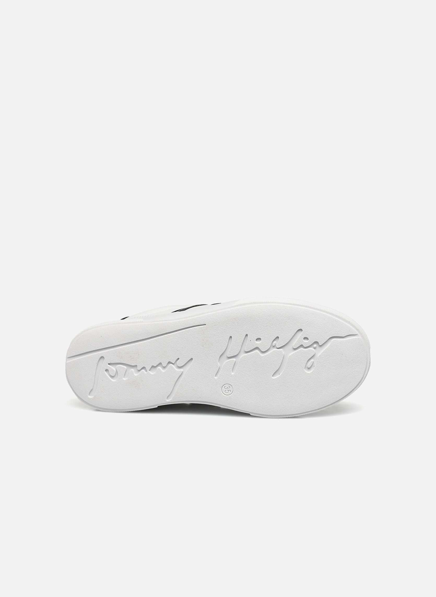 Baskets basses Flag low cut lace-up sneaker A fille blanc Tommy Hilfiger Baskets basses Flag low cut lace-up sneaker A fille blanc White