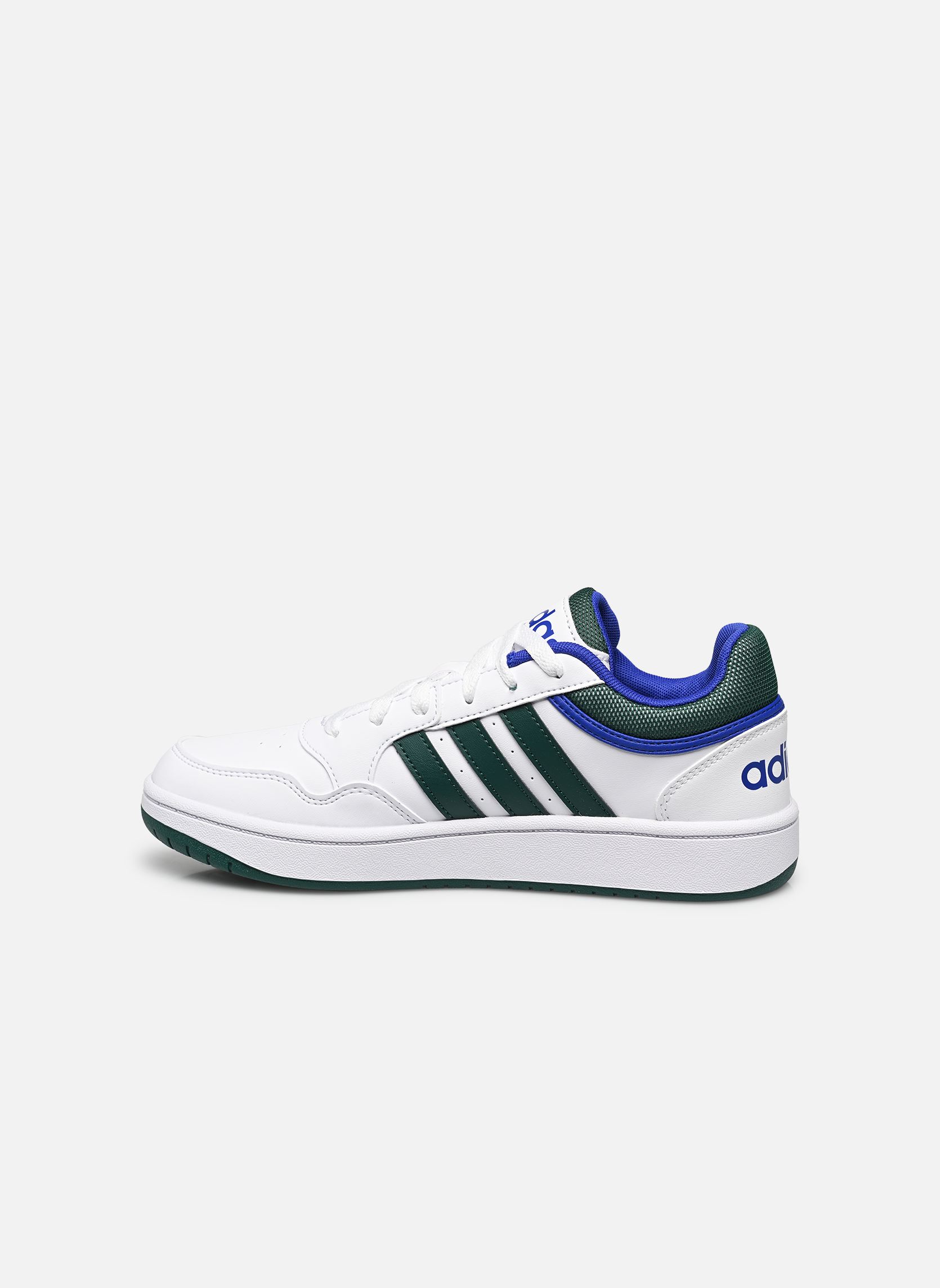 Baskets Hoops 3.0 J blanc adidas sportswear Baskets Hoops 3.0 J blanc FTWWHT/CGREEN/LIOBLU