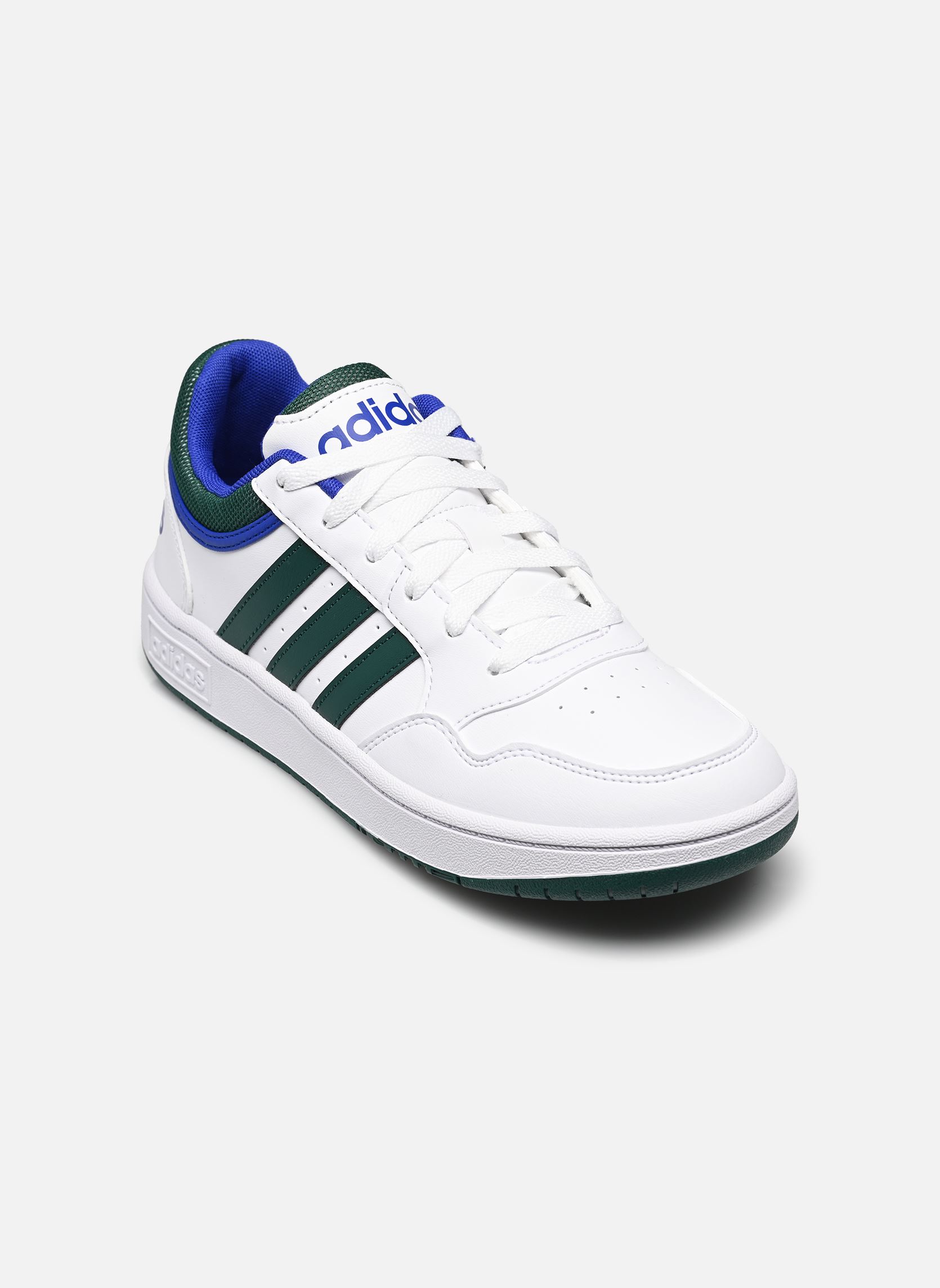 Baskets Hoops 3.0 J blanc adidas sportswear Baskets Hoops 3.0 J blanc FTWWHT/CGREEN/LIOBLU