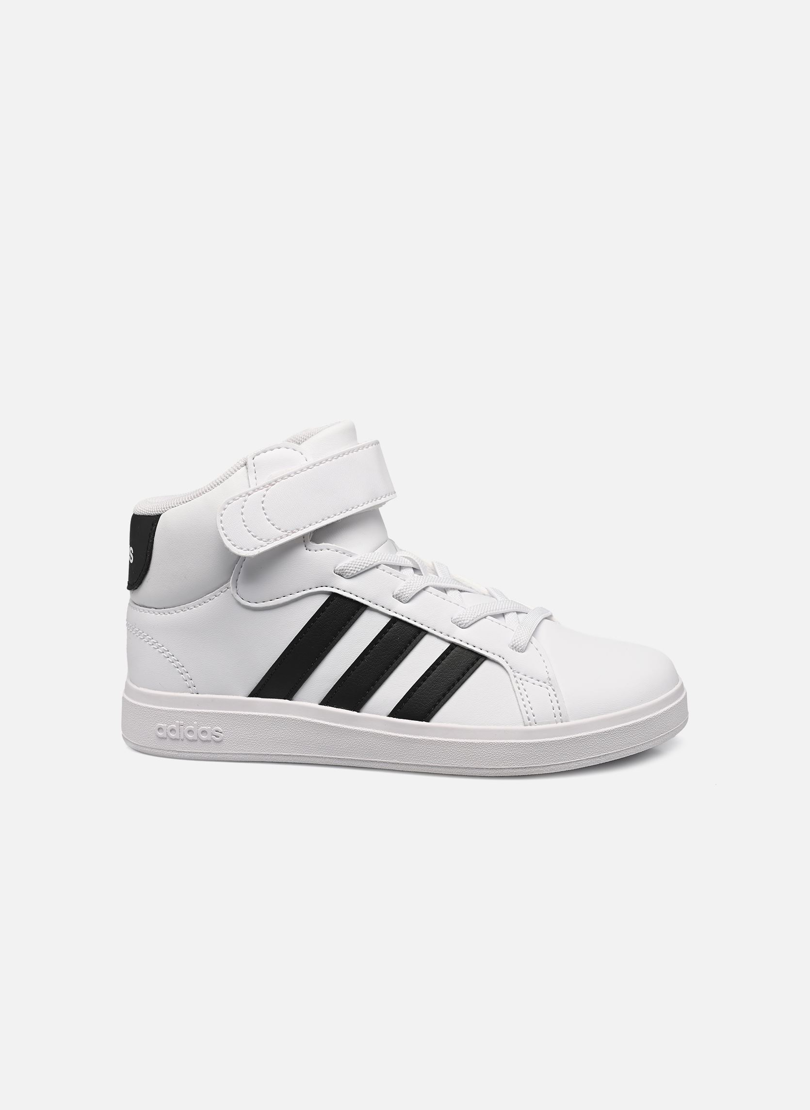 Baskets Grand Court Mid K blanc adidas sportswear Baskets Grand Court Mid K blanc FTWBLA/NOIESS/FTWBLA