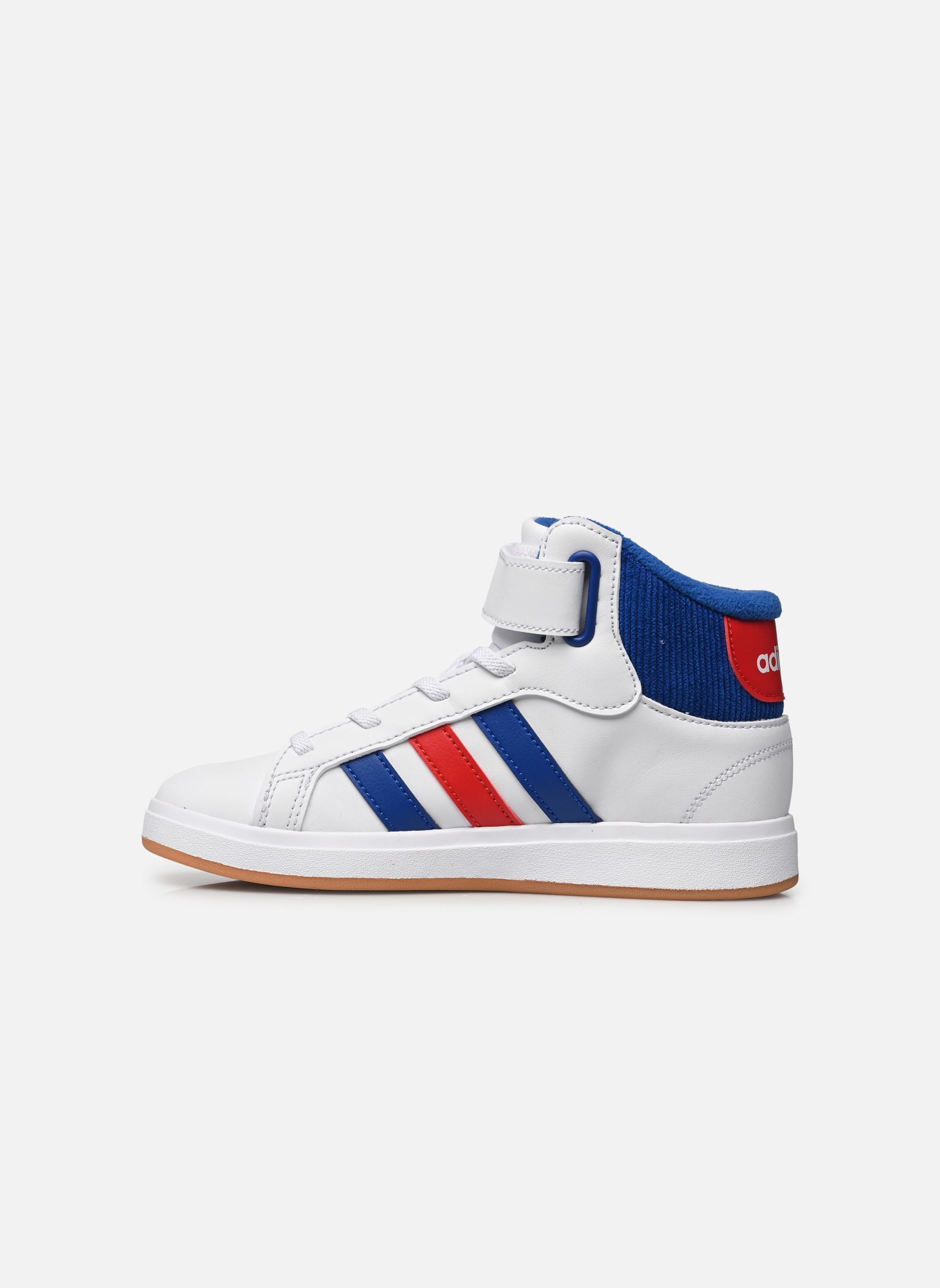 Baskets Grand Court Mid K multicolore adidas sportswear Baskets Grand Court Mid K multicolore FTWWHT/CROYAL/COLRED