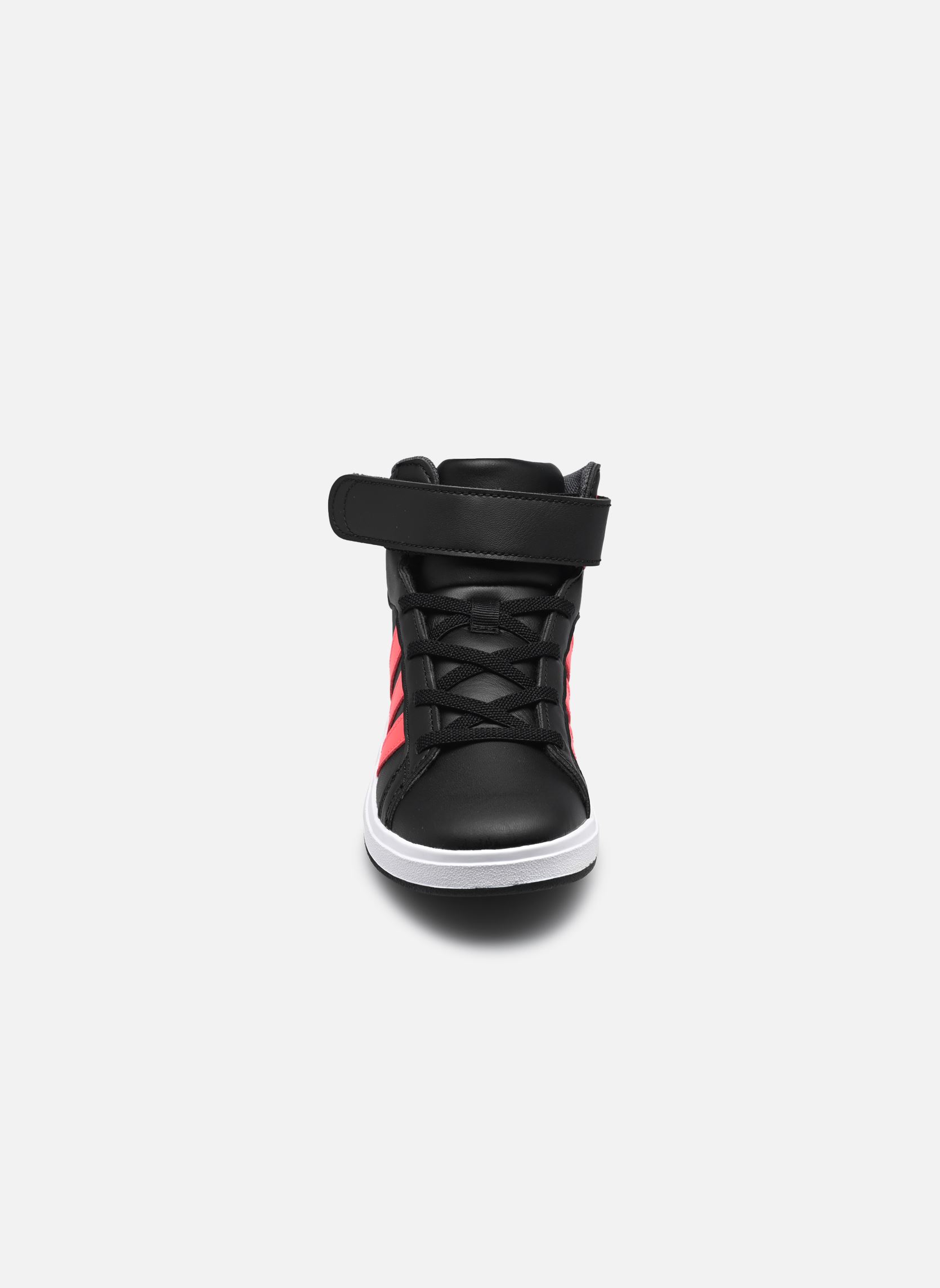 Baskets Grand Court Mid K noir adidas sportswear Baskets Grand Court Mid K noir CBLACK/LUCRED/GRESIX