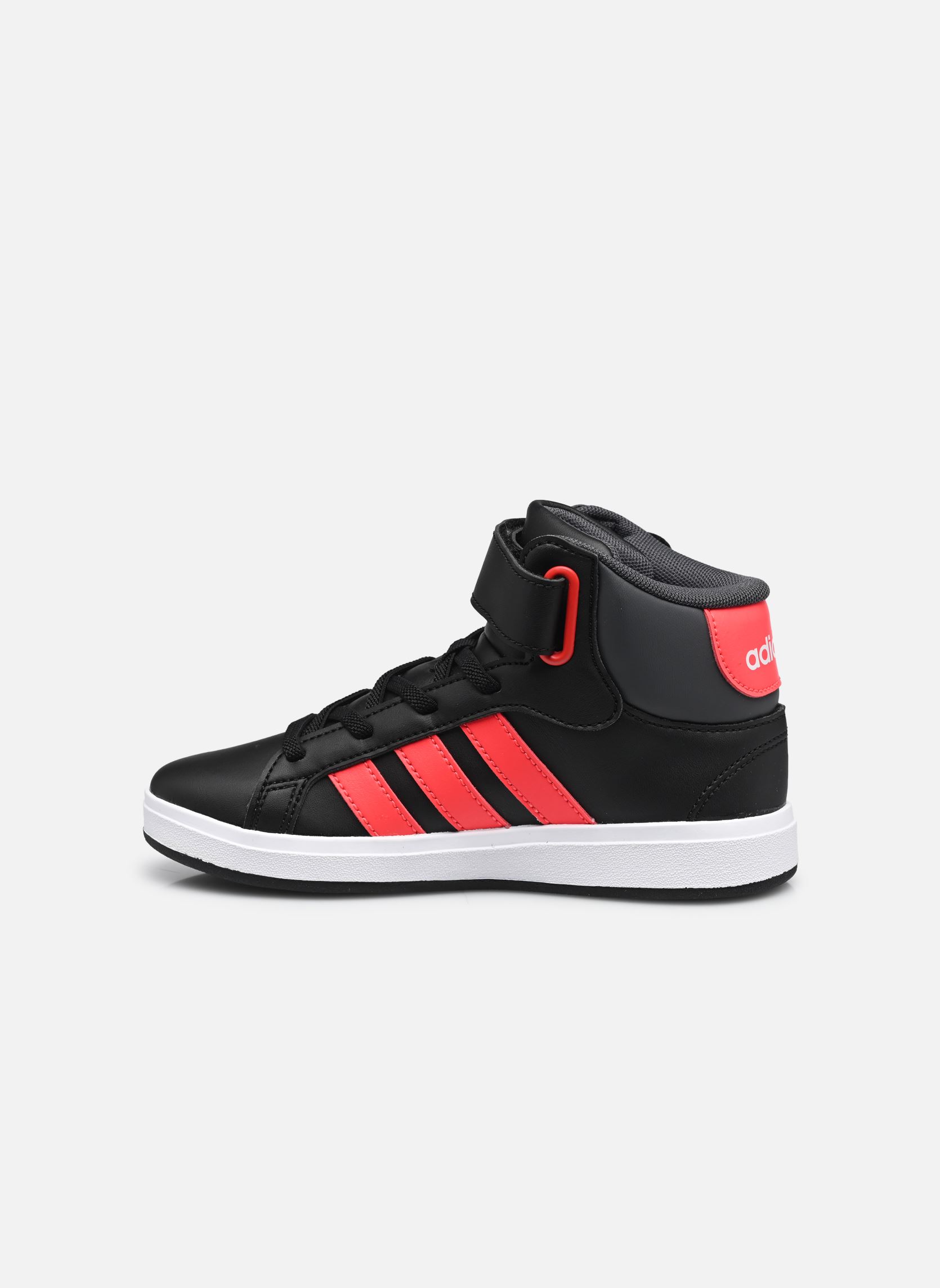 Baskets Grand Court Mid K noir adidas sportswear Baskets Grand Court Mid K noir CBLACK/LUCRED/GRESIX