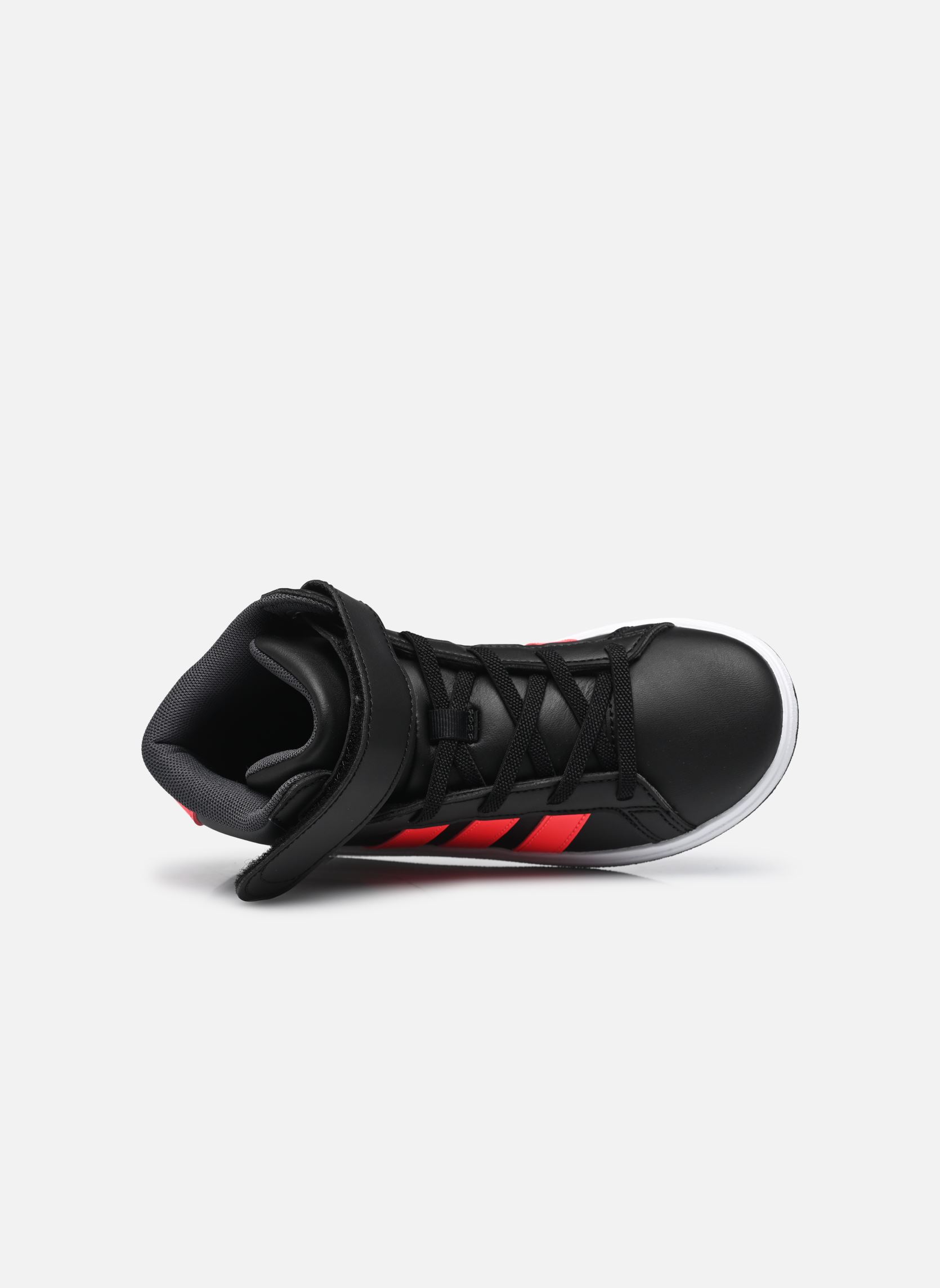 Baskets Grand Court Mid K noir adidas sportswear Baskets Grand Court Mid K noir CBLACK/LUCRED/GRESIX