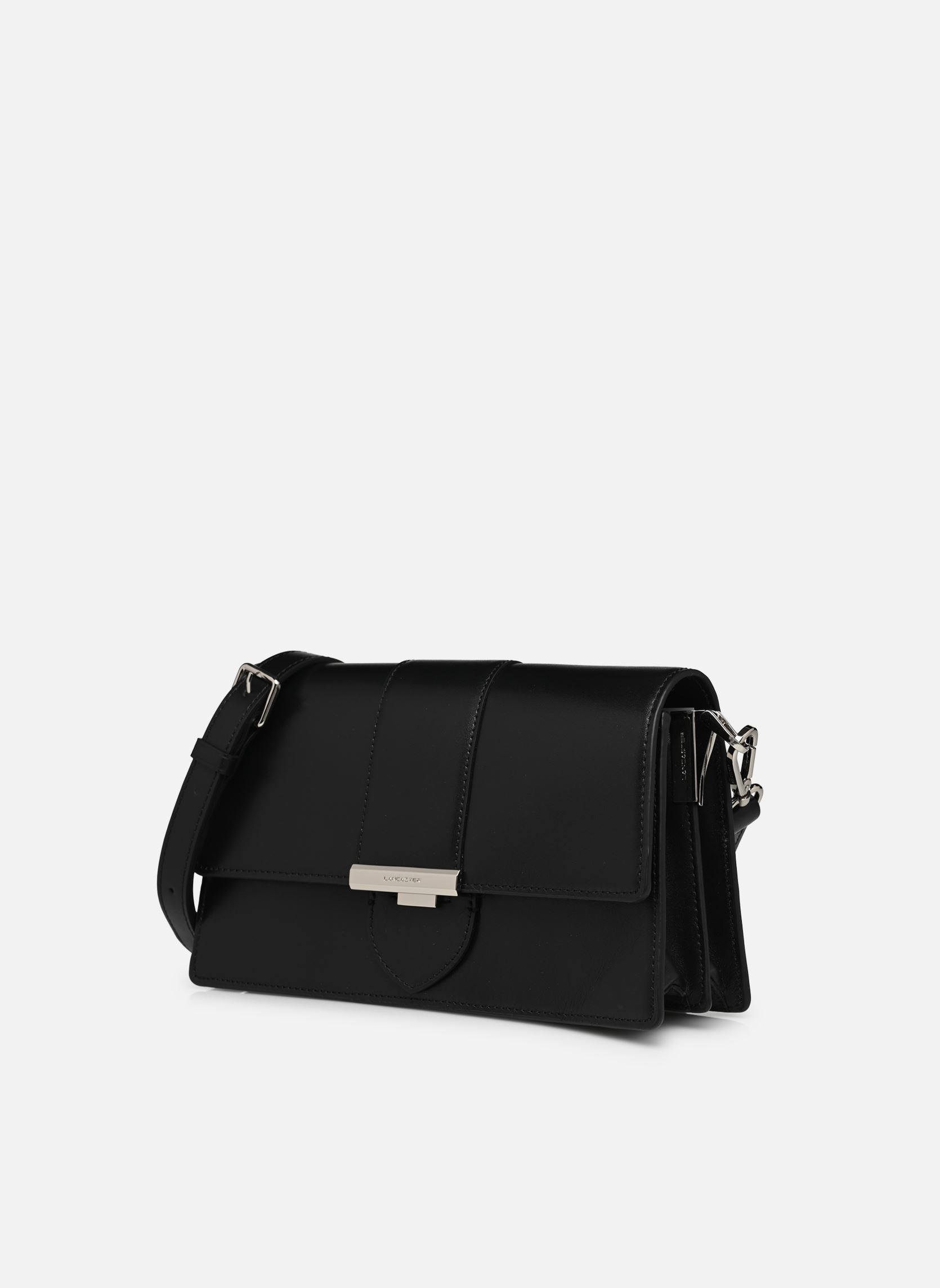 Sacs bandoulière Sac trotteur A rabat avec fermoir Paris femme noir Lancaster Sacs bandoulière Sac trotteur A rabat avec fermoir Paris femme noir NOIR
