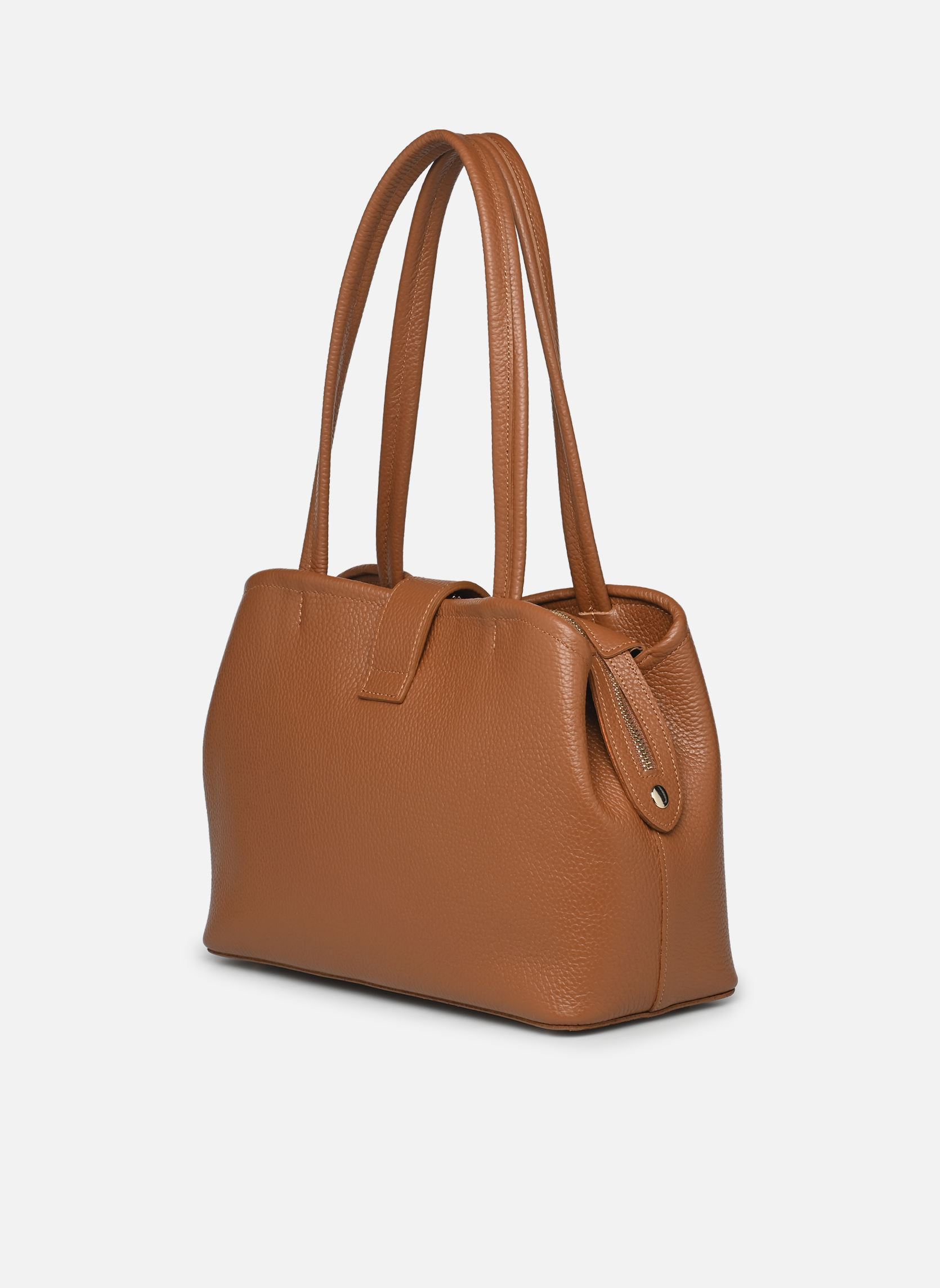 Sacs bandoulière Sac cabas épaule Avec fermoir M Top Doub femme marron Lancaster Sacs bandoulière Sac cabas épaule Avec fermoir M Top Doub femme marron CAMEL_IN_ORANGE