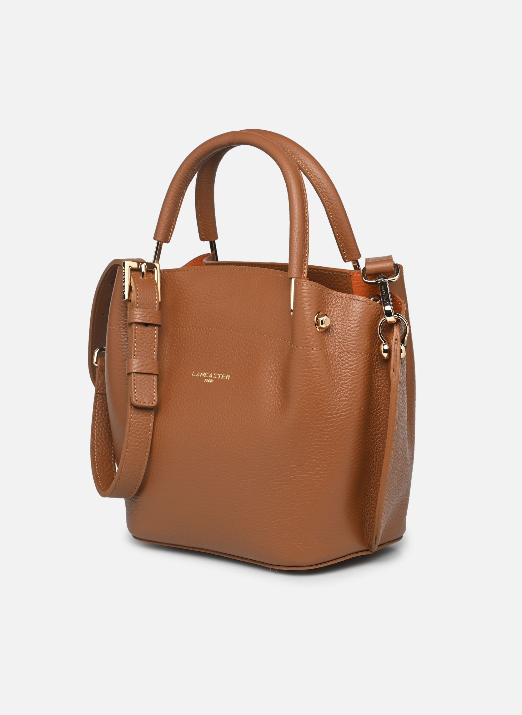 Cabas Sac à main Zippée M Foulonné Double femme marron Lancaster Cabas Sac à main Zippée M Foulonné Double femme marron CAMEL_IN_ORANGE