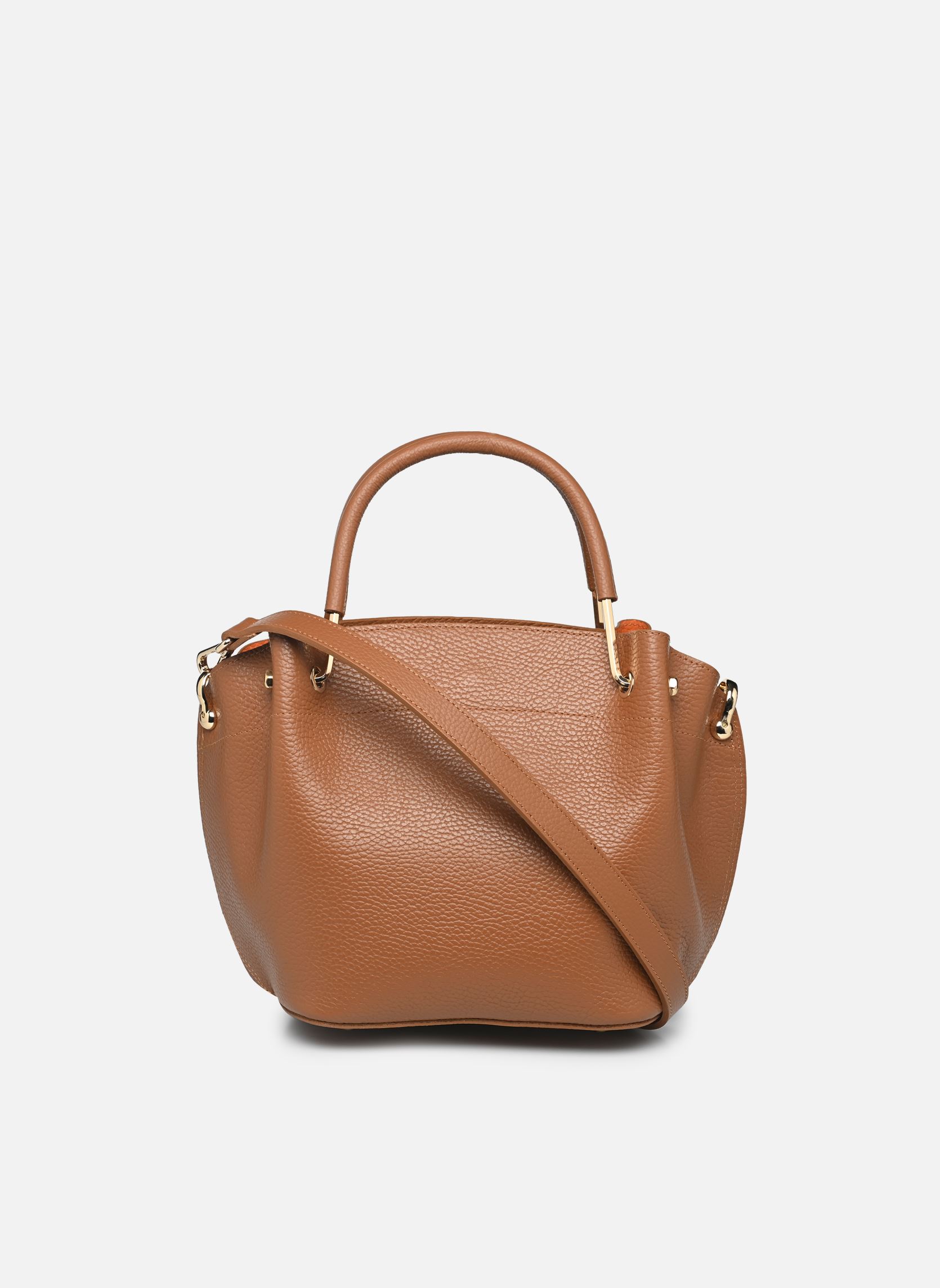 Cabas Sac à main Zippée M Foulonné Double femme marron Lancaster Cabas Sac à main Zippée M Foulonné Double femme marron CAMEL_IN_ORANGE