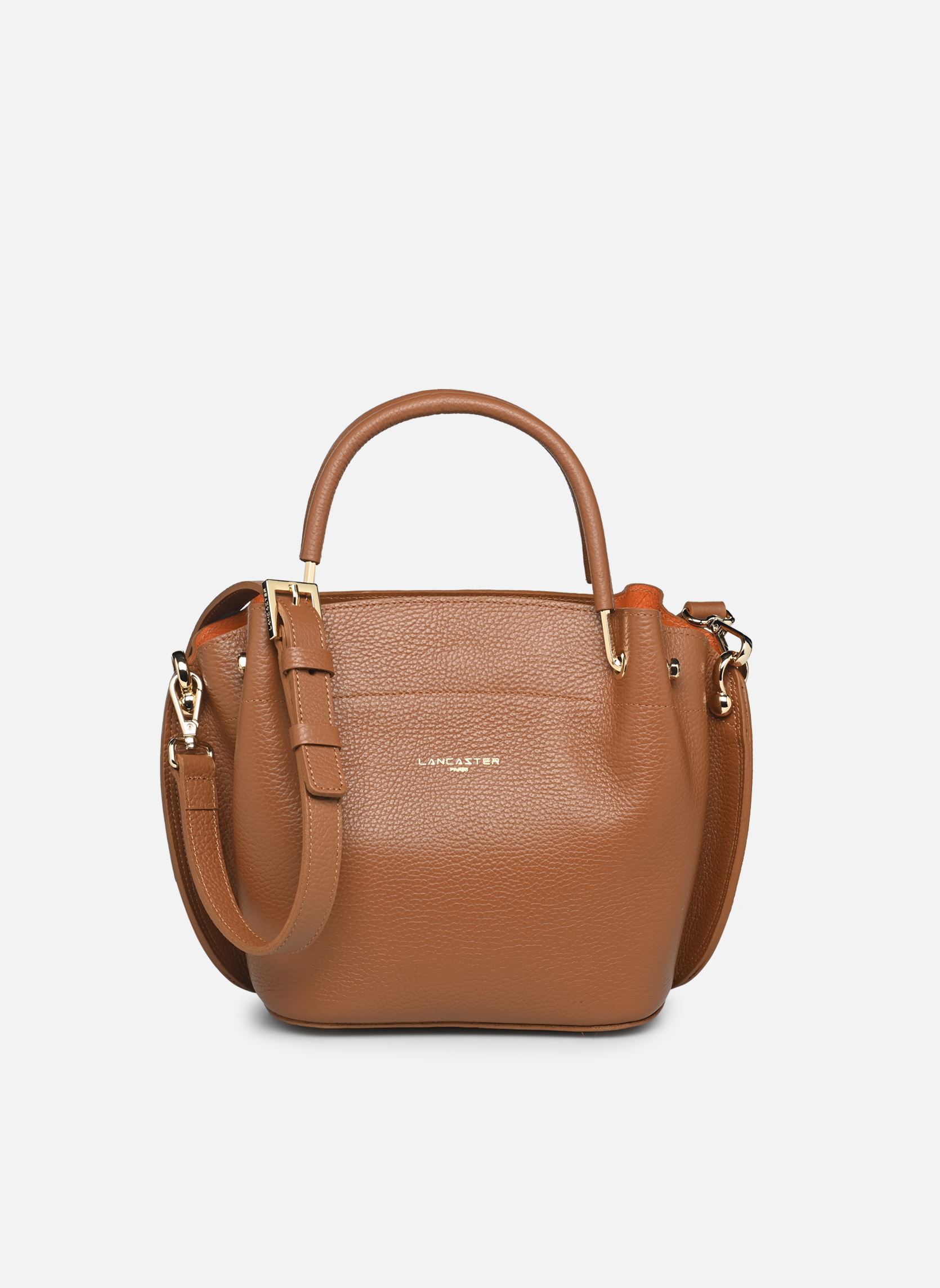 Cabas Sac à main Zippée M Foulonné Double femme marron Lancaster Cabas Sac à main Zippée M Foulonné Double femme marron CAMEL_IN_ORANGE