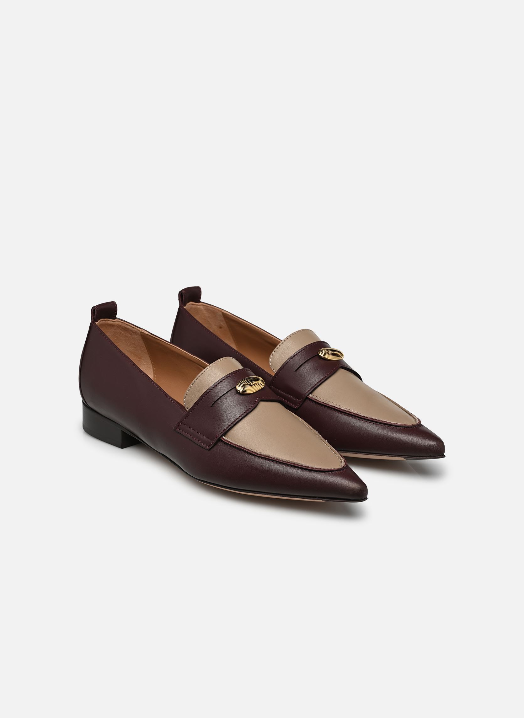 Loafer Penelope damen bordeaux Flattered Loafer Penelope damen bordeaux LEATHER BURGUNDY/TAUPE