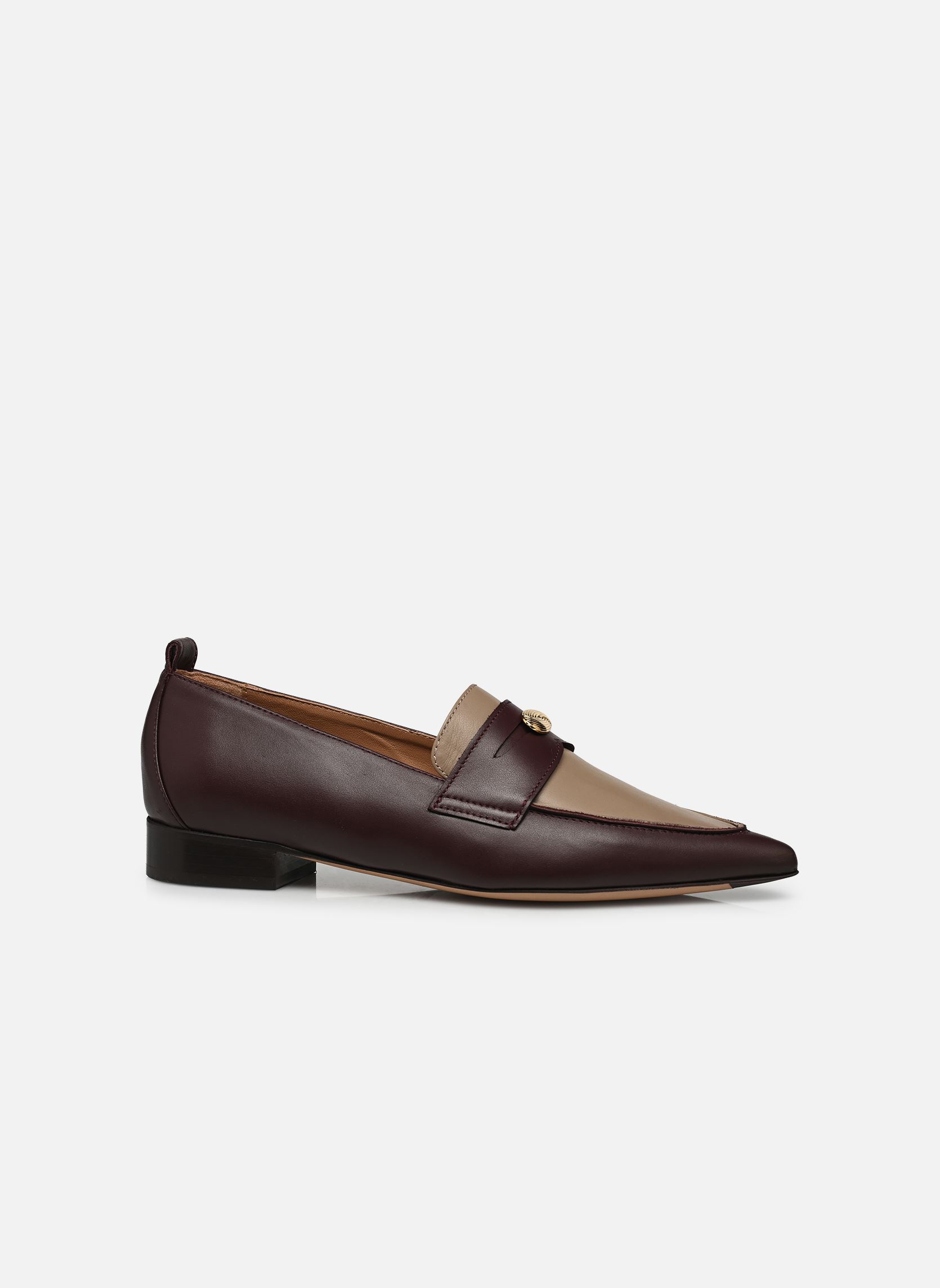 Loafer Penelope damen bordeaux Flattered Loafer Penelope damen bordeaux LEATHER BURGUNDY/TAUPE