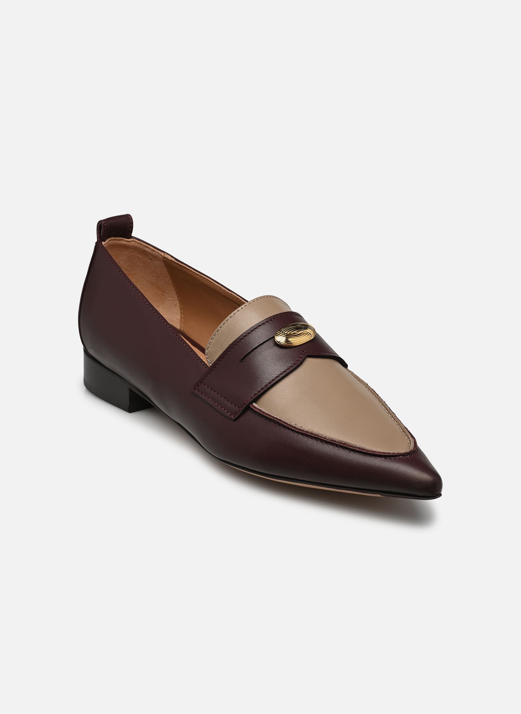 Loafer Penelope damen bordeaux Flattered Loafer Penelope damen bordeaux LEATHER BURGUNDY/TAUPE