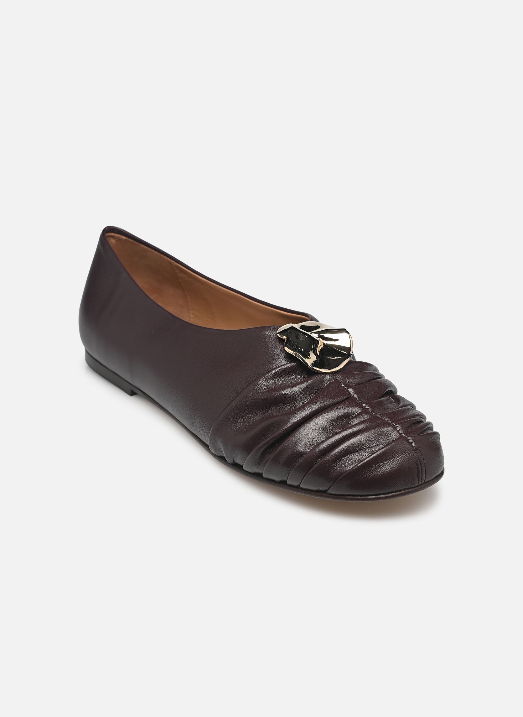 Ballerines classiques Barbro femme bordeaux Flattered Ballerines classiques Barbro femme bordeaux LEATHER BURGUNDY