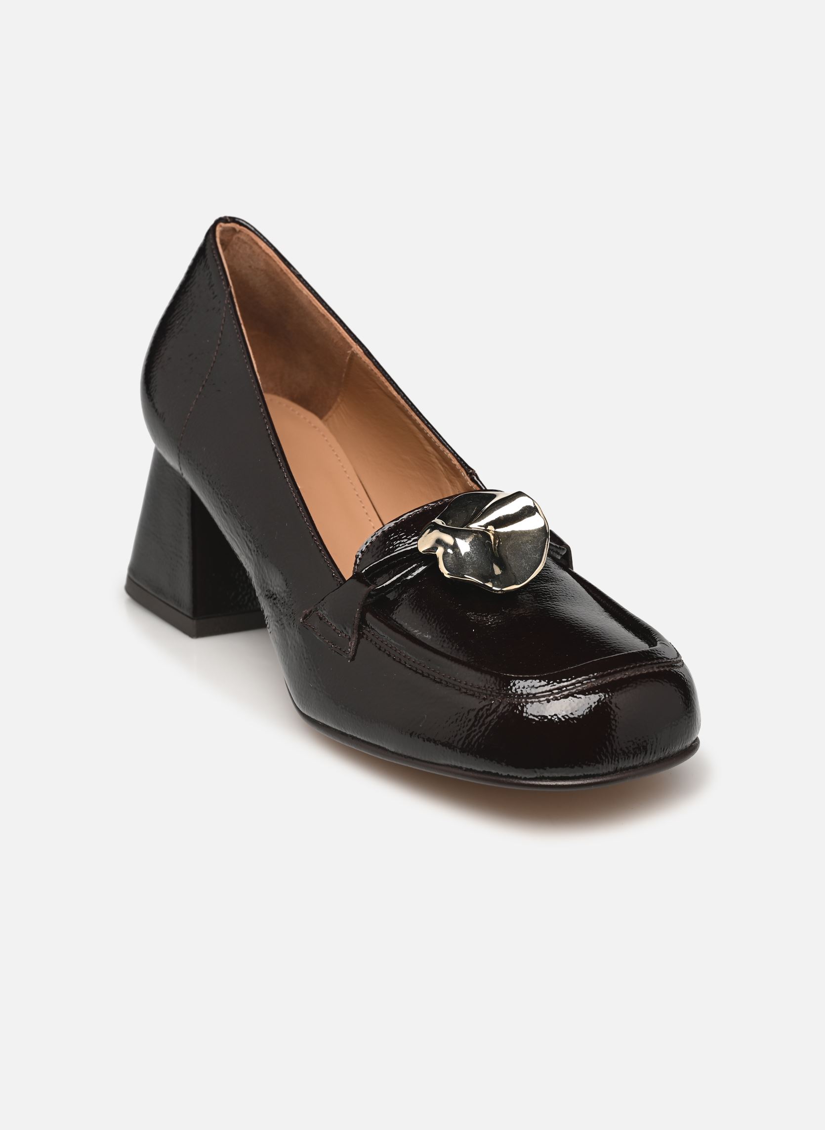 Mocassins Ellinor femme bordeaux Flattered Mocassins Ellinor femme bordeaux LEATHER PATENT BURGUNDY