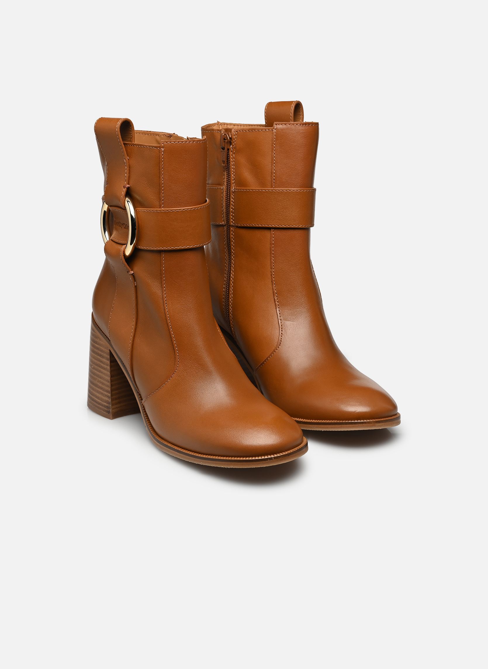 Stiefeletten und Stiefel New Ring Line Ankle Boot damen braun See by Chloé Stiefeletten und Stiefel New Ring Line Ankle Boot damen braun TAN