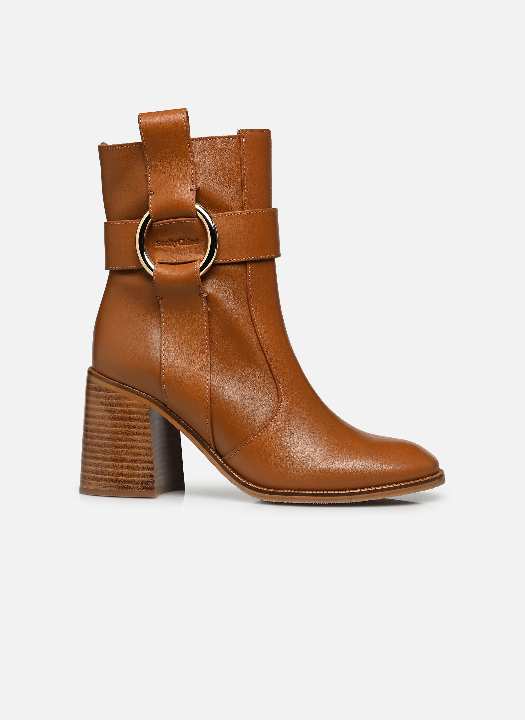 Stiefeletten und Stiefel New Ring Line Ankle Boot damen braun See by Chloé Stiefeletten und Stiefel New Ring Line Ankle Boot damen braun TAN