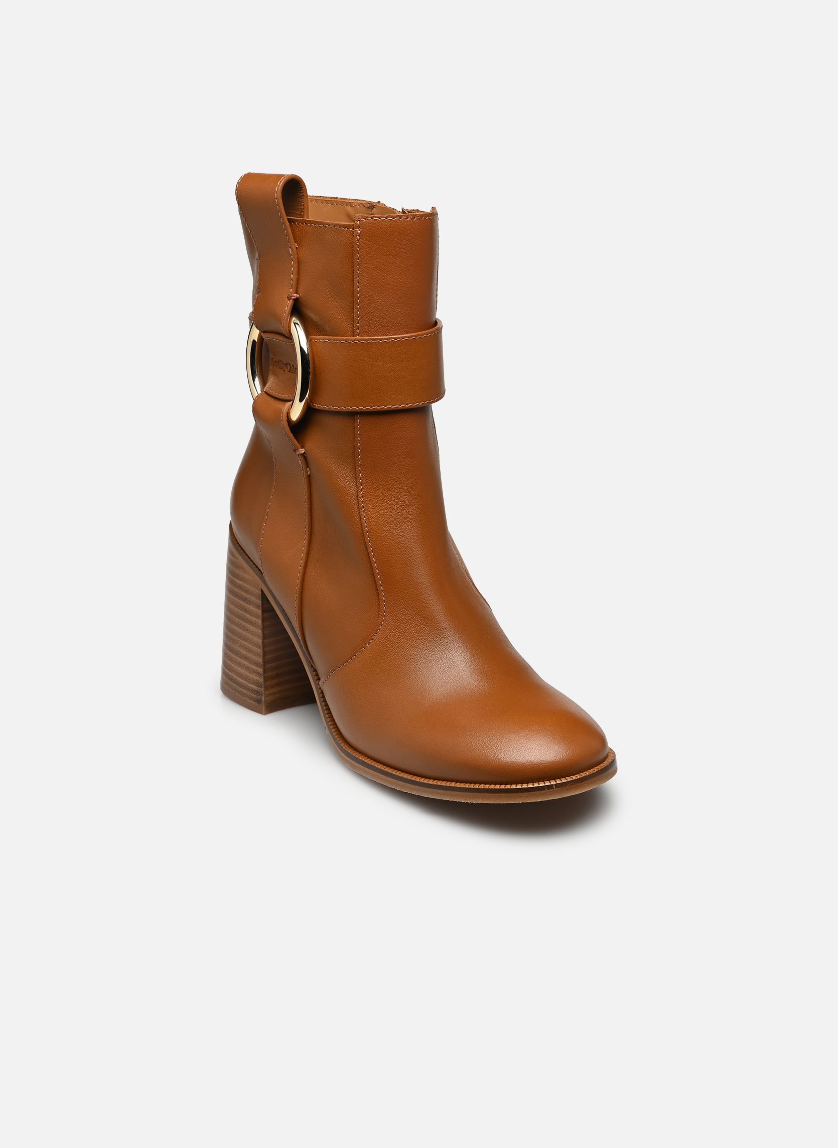 Stiefeletten und Stiefel New Ring Line Ankle Boot damen braun See by Chloé Stiefeletten und Stiefel New Ring Line Ankle Boot damen braun TAN