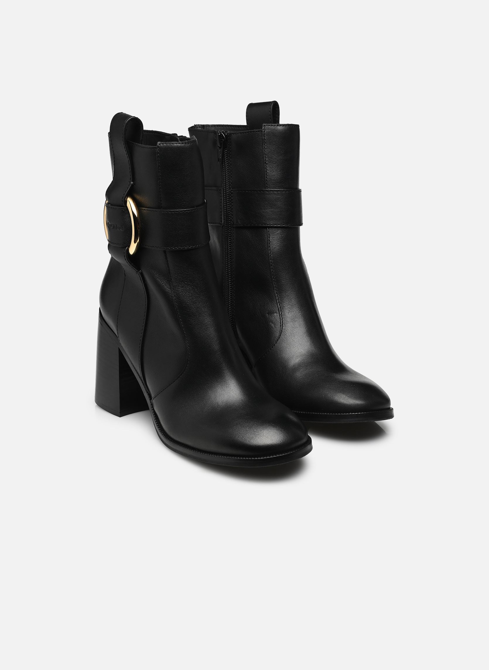 Bottines et boots New Ring Line Ankle Boot femme noir See by Chloé Bottines et boots New Ring Line Ankle Boot femme noir BLACK