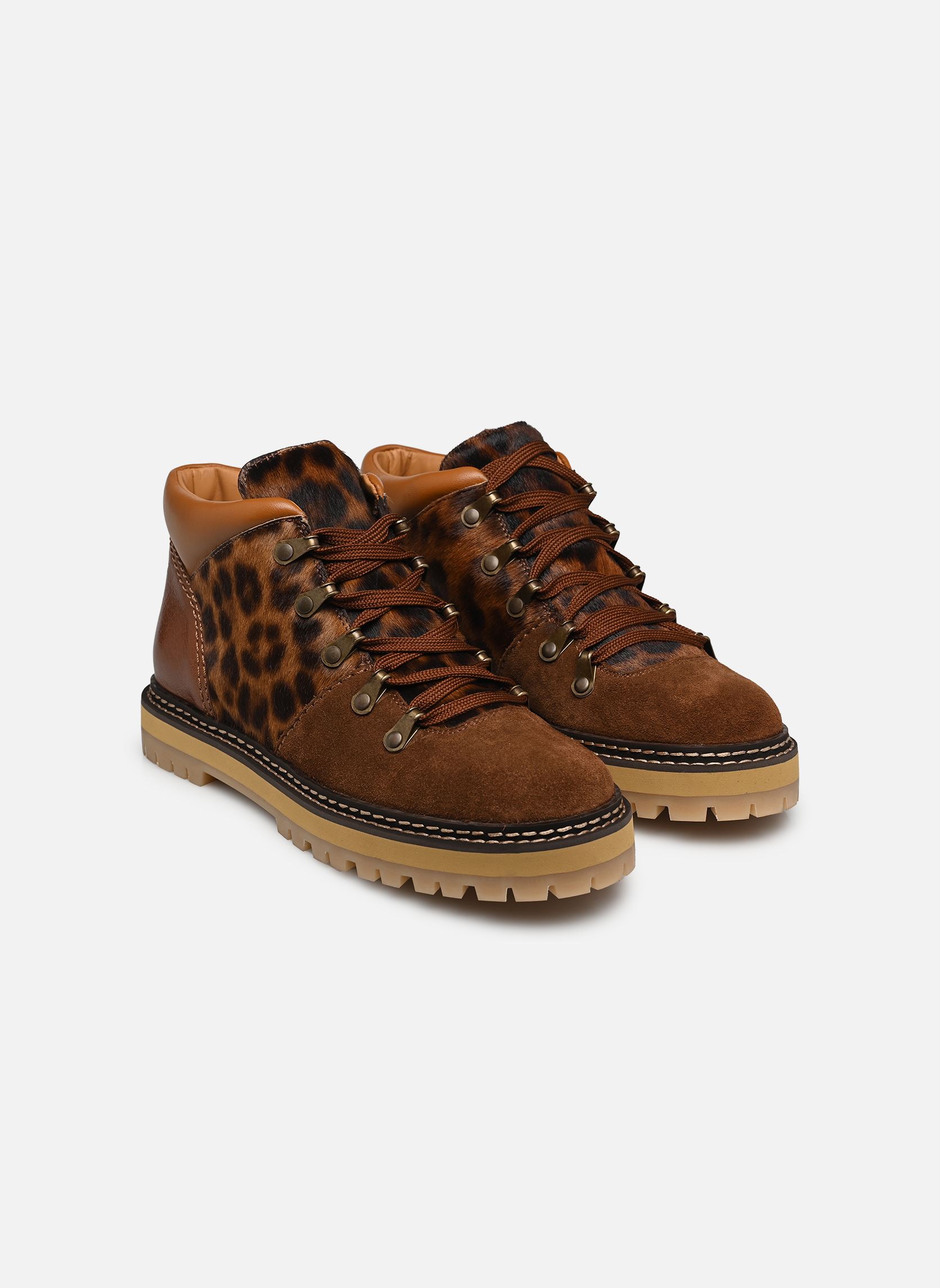 Bottines à lacets Eileen Derby femme marron See by Chloé Bottines à lacets Eileen Derby femme marron BROWN