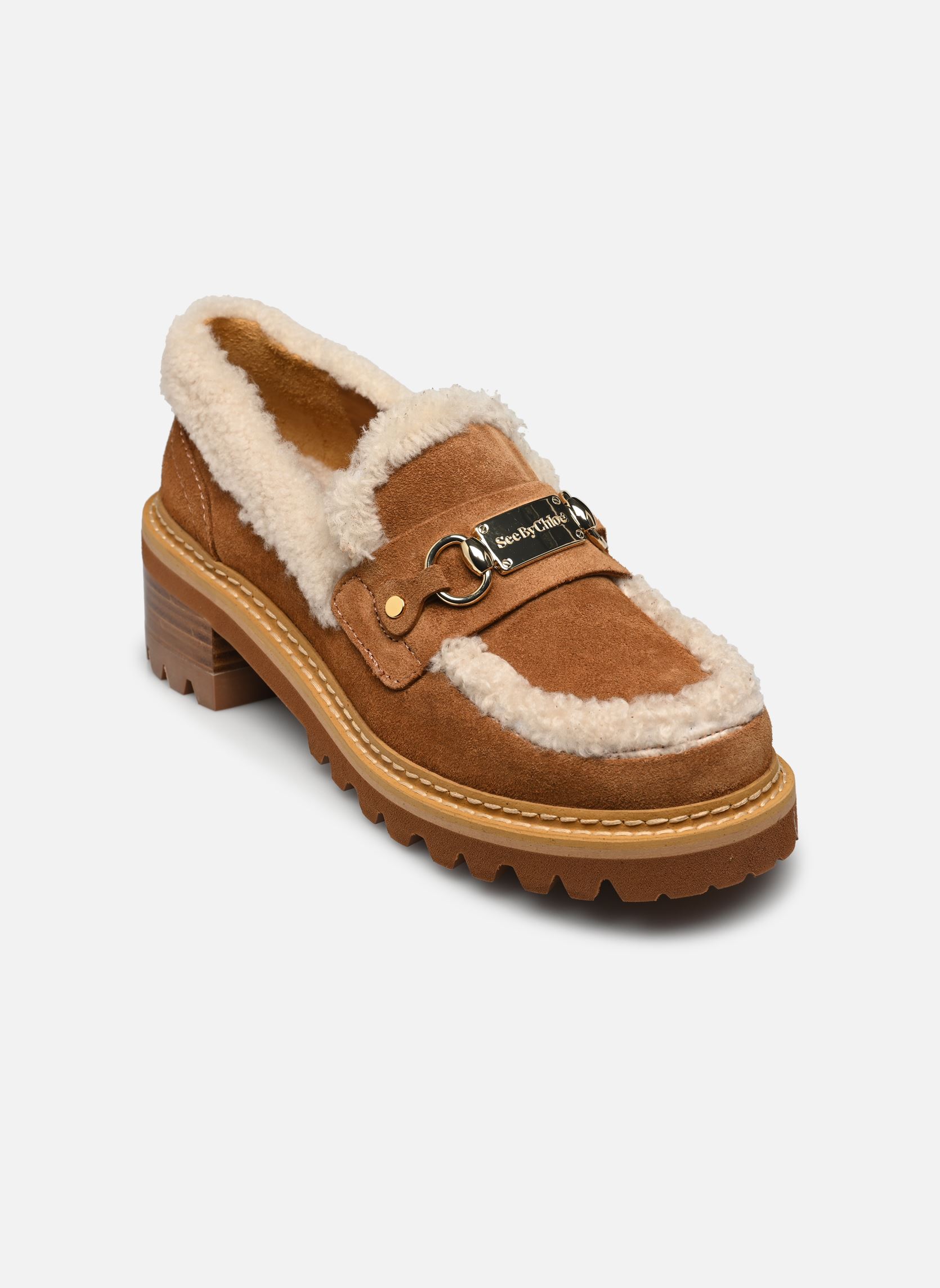 Mocassins Juliet Loafer femme marron See by Chloé Mocassins Juliet Loafer femme marron TAN