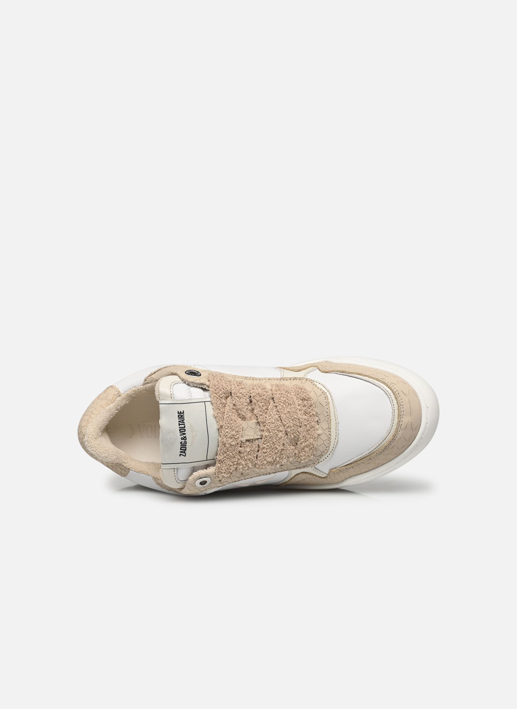 Lage sneakers Wings Leather Mix dames wit Zadig & Voltaire Lage sneakers Wings Leather Mix dames wit Ice