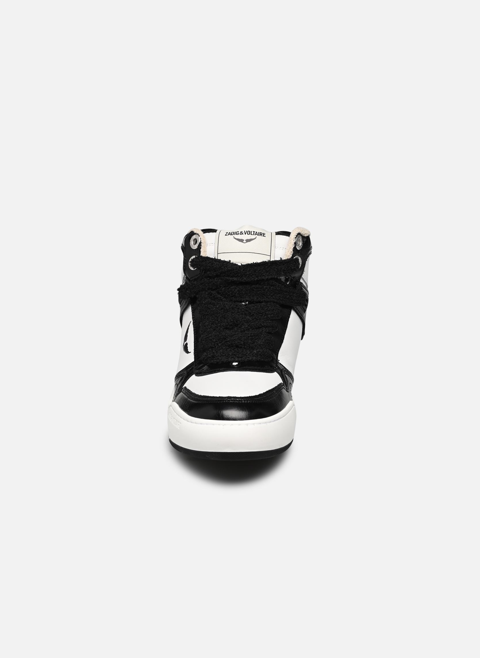 Sneakers basse High Wings Leather Mix donna nero Zadig & Voltaire Sneakers basse High Wings Leather Mix donna nero Noir