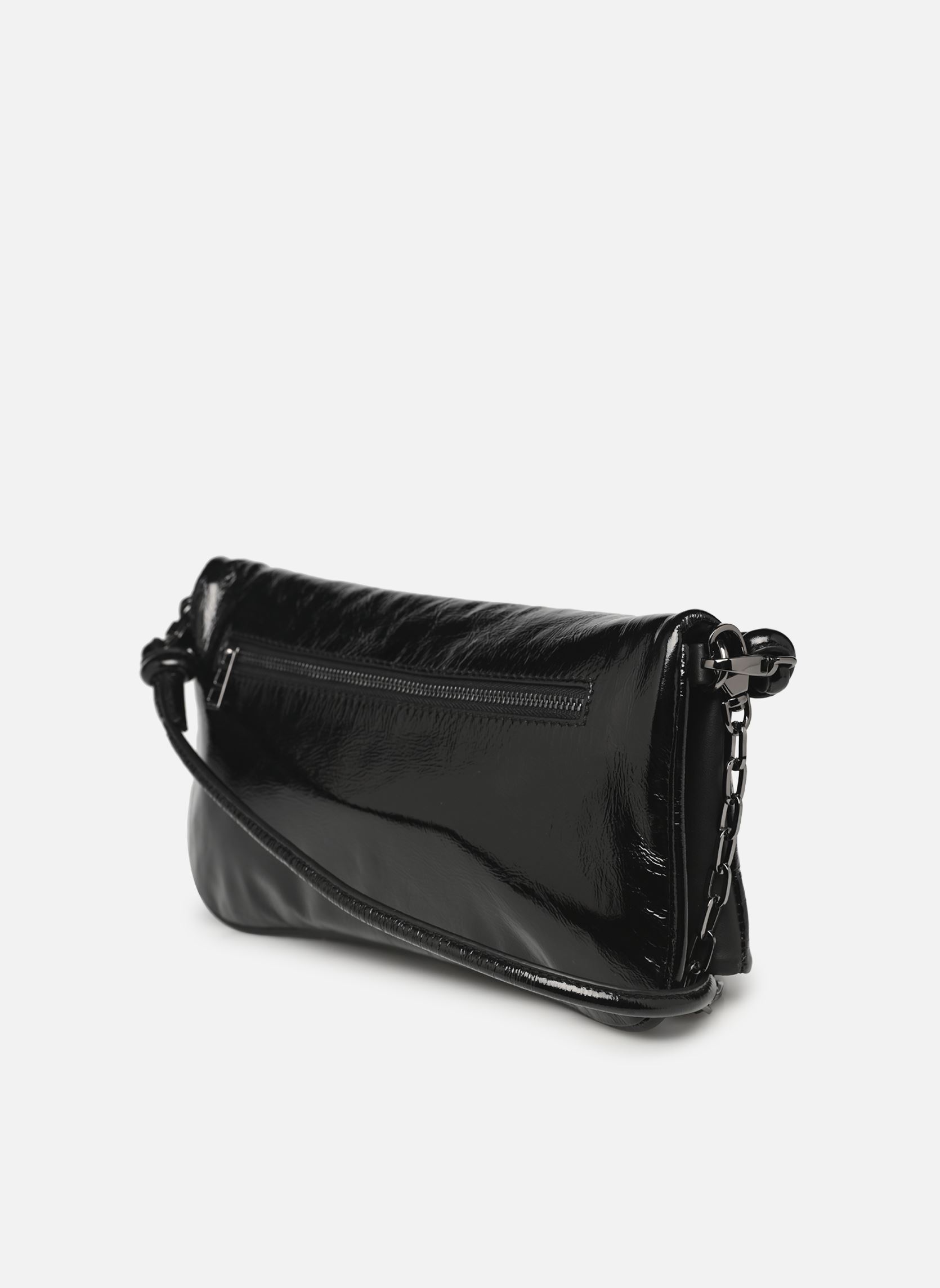 Umhängetaschen Rock Eternal Creased Patent damen schwarz Zadig & Voltaire Umhängetaschen Rock Eternal Creased Patent damen schwarz NOIR