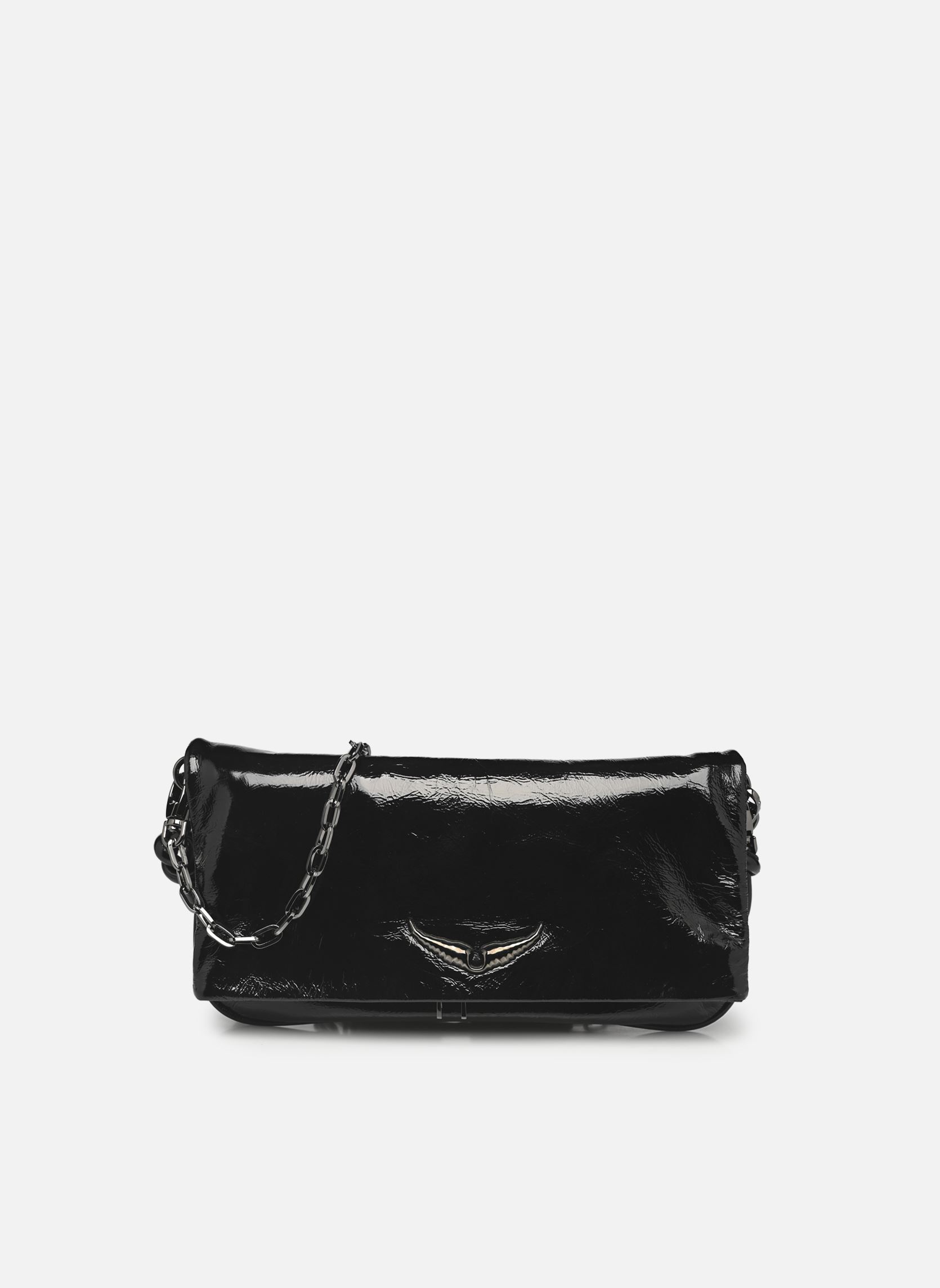 Umhängetaschen Rock Eternal Creased Patent damen schwarz Zadig & Voltaire Umhängetaschen Rock Eternal Creased Patent damen schwarz NOIR