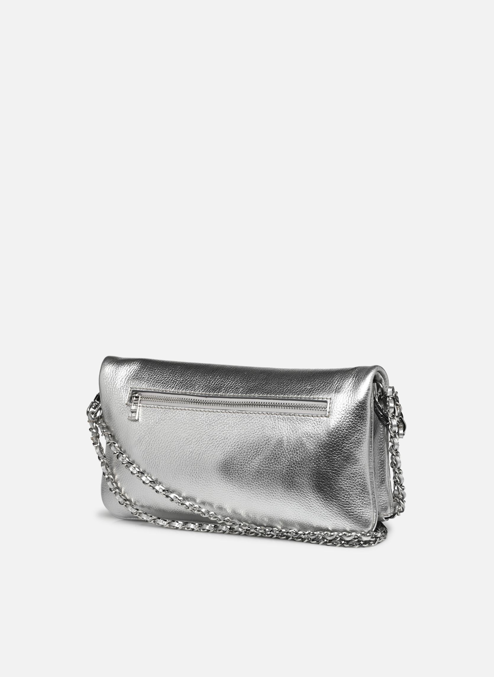 Sacs bandoulière Rock Wings Metallic Grained Le femme argent Zadig & Voltaire Sacs bandoulière Rock Wings Metallic Grained Le femme argent SILVER