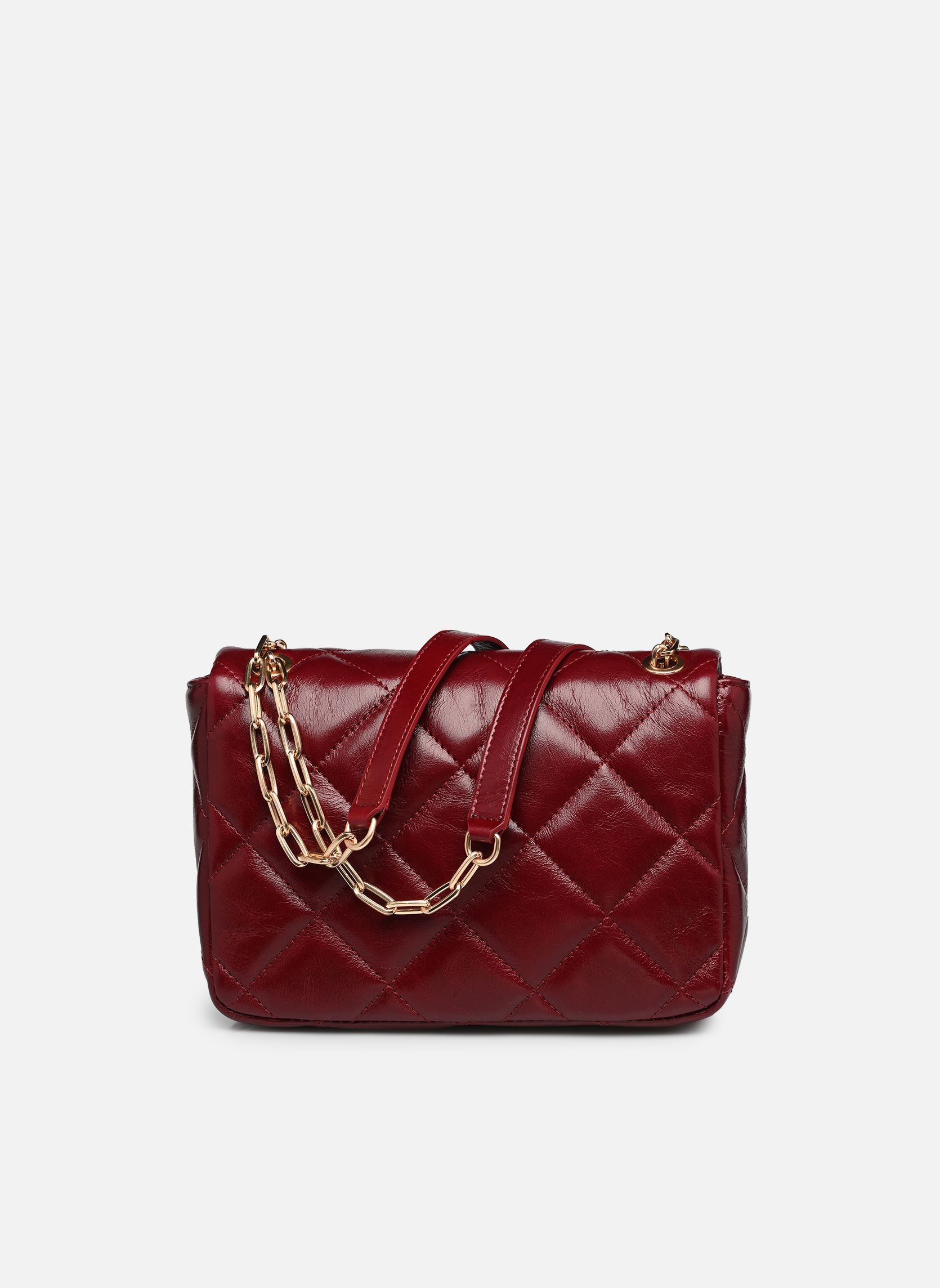 Schoudertassen Grand Moon Matelasse En Cuir Craquele dames bordeaux Vanessa Bruno Schoudertassen Grand Moon Matelasse En Cuir Craquele dames bordeaux CERISE
